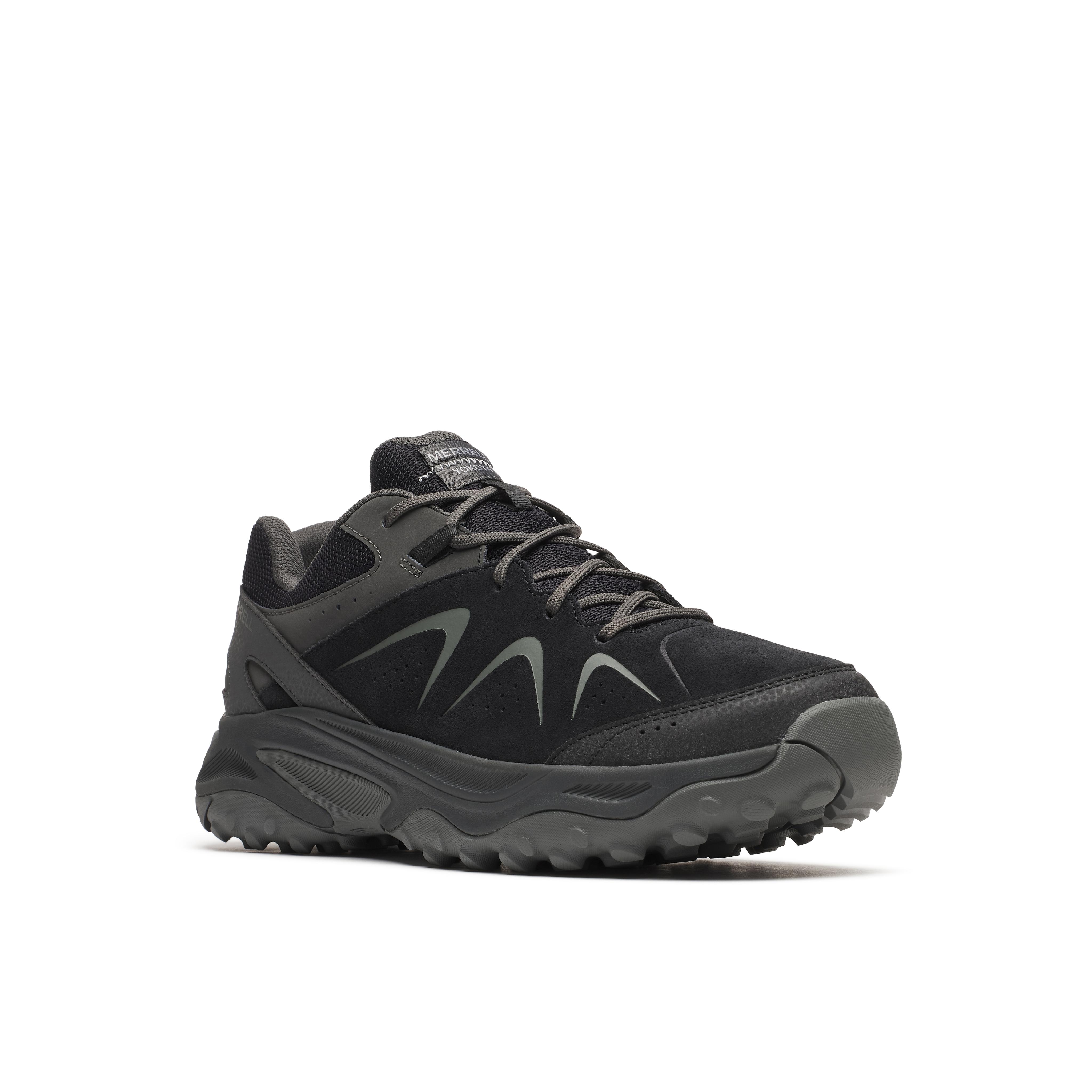 Wanderschuh MERRELL "YOKOTA 3 GORE-TEX", Herren, Gr. 47, schwarz, Leder, Synthetik, Schuhe Wanderschuh, wasserdicht dank Gore-Tex Membrane
