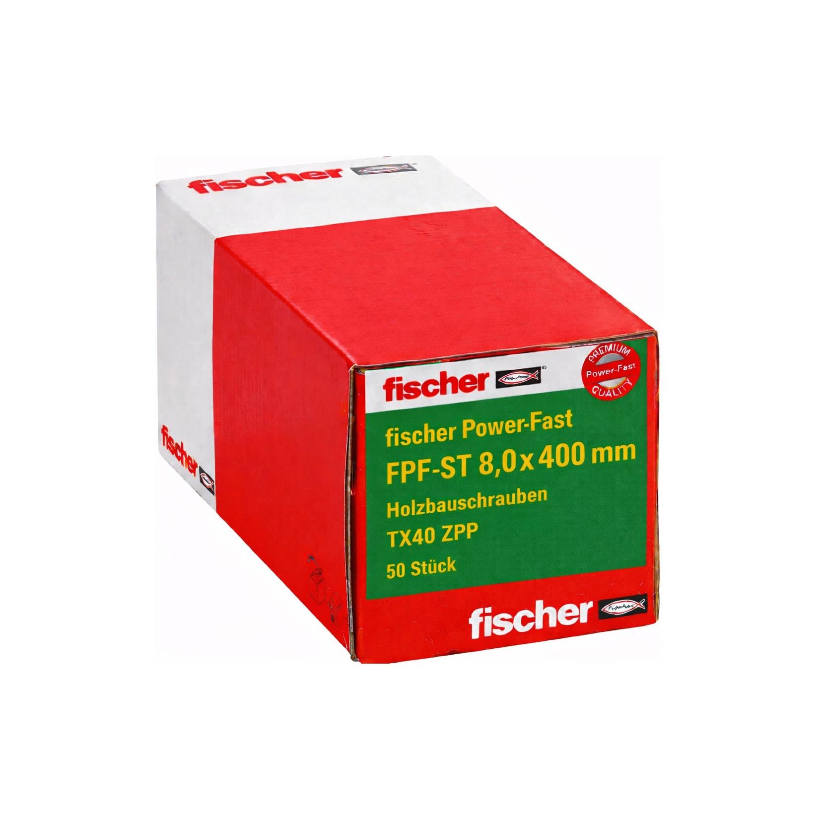 fischer Power-Fast FPF-ST 8,0×400 Holzbauschraube TX40 50 Stk