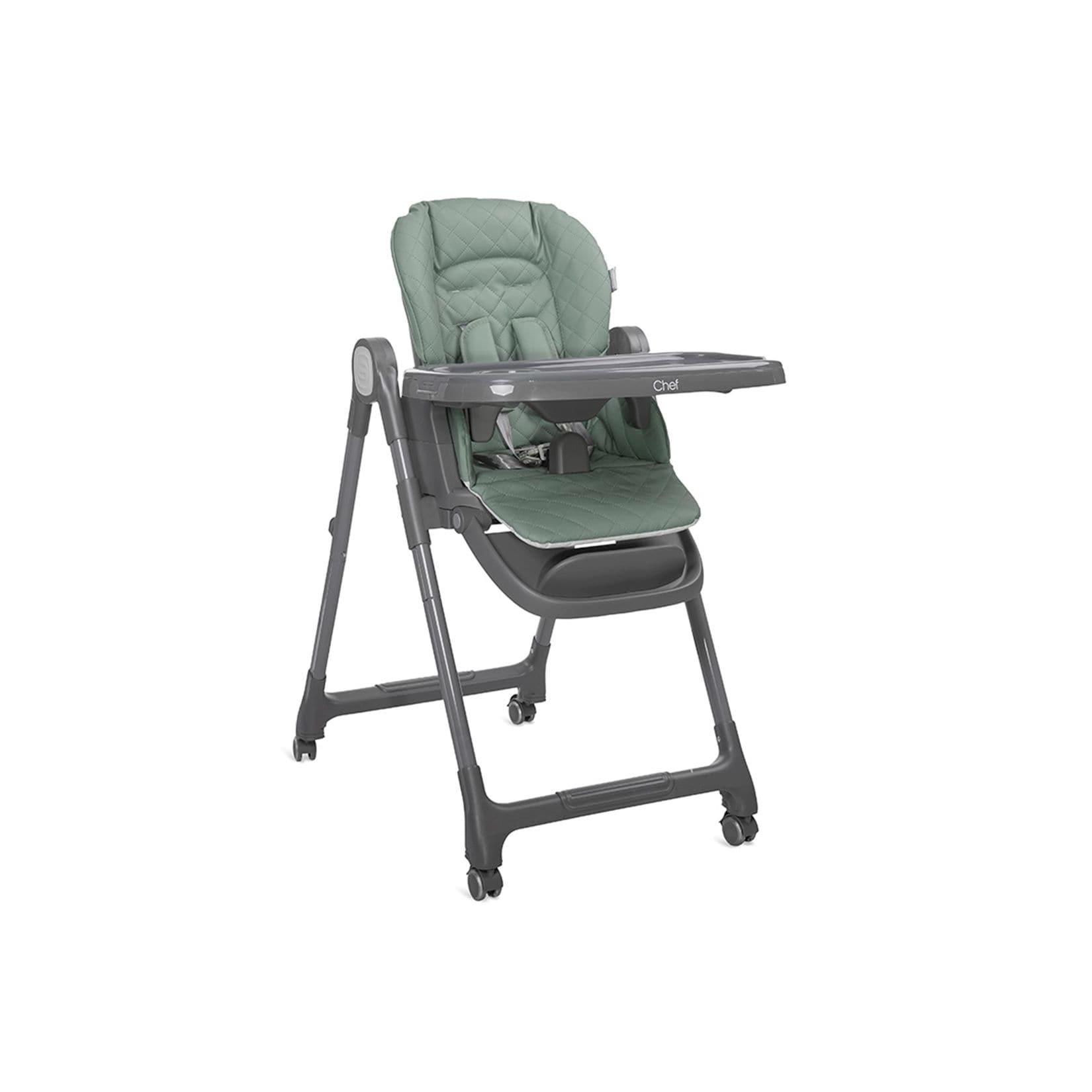 Lorelli Kinderhochstuhl Chef 3 in 1 klappbar Kinderstuhl Booster-Sitz Fußstütze grün