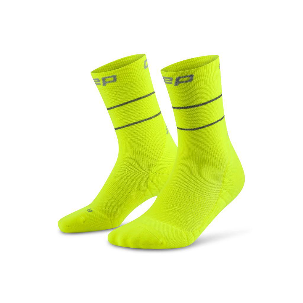 Cep Herren Pro Run Reflective Mid Cut Socks gelb