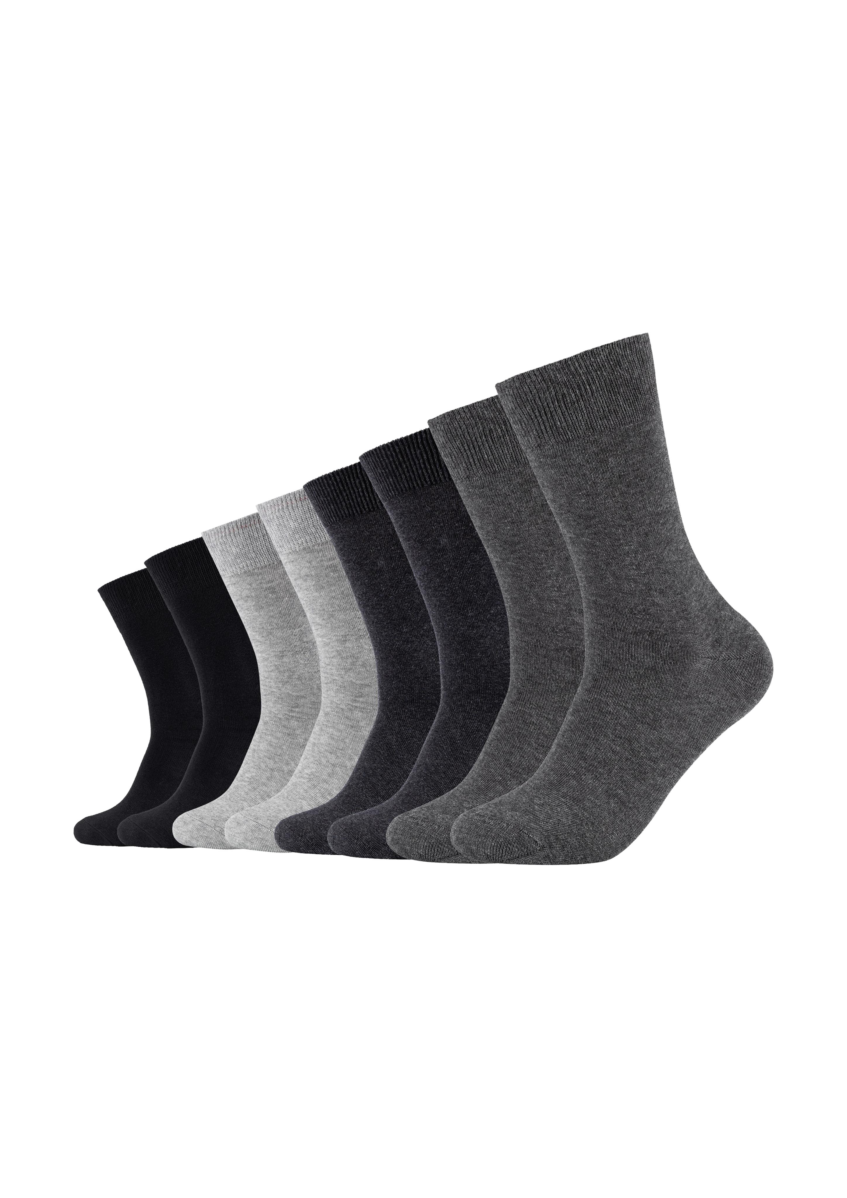 Socken S.Oliver "Essentials", Herren, Gr. 43-46, Schwarz (Schwarz Mix), Baumwollmischung, Normal, Socken Socken, Mit Weichem Bund