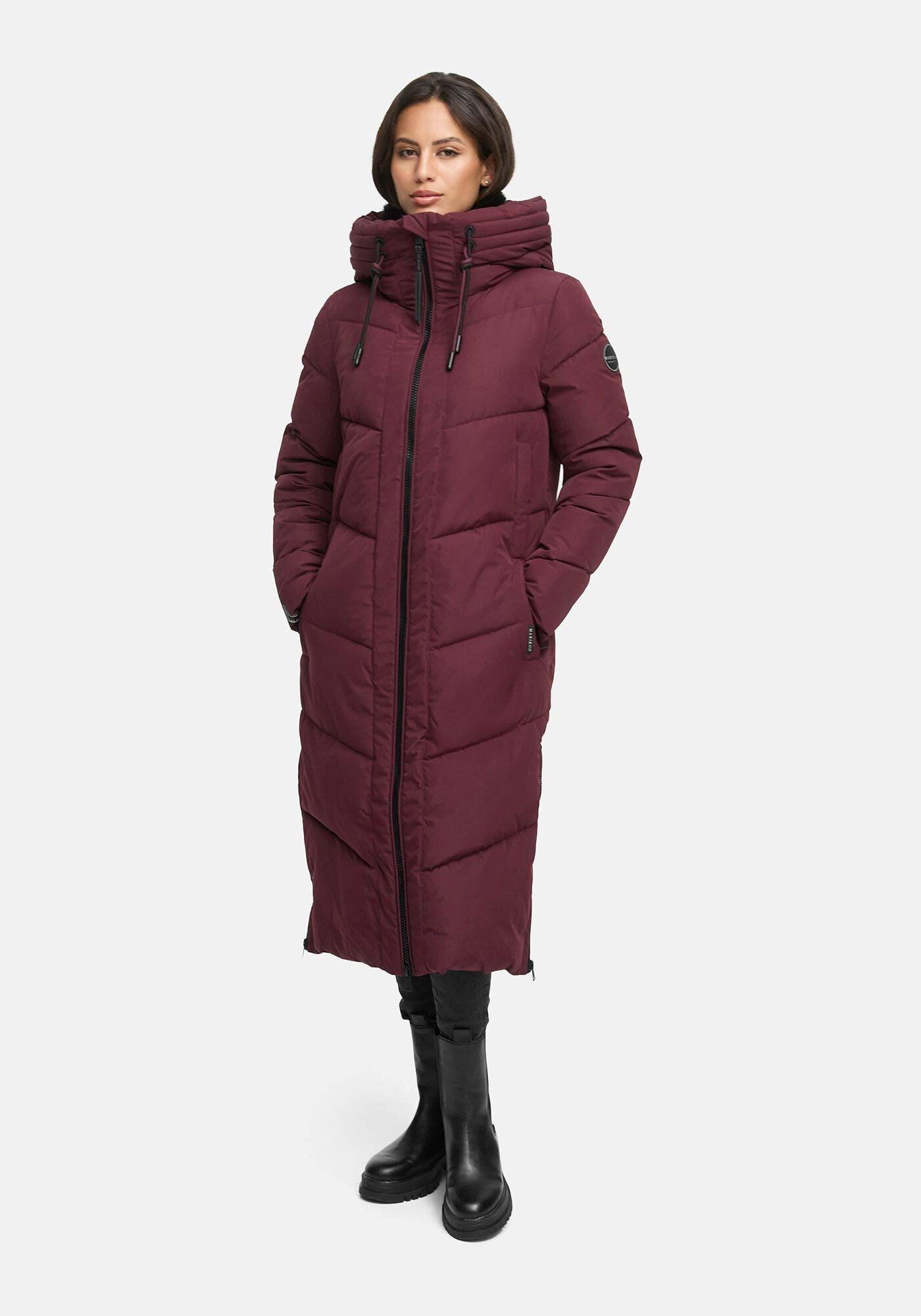 Winterjacke Marikoo "Nadaree Xvi", Damen, Gr. S, Wine, Obermaterial: 100% Polyester. Futter: 100% Polyester. Wattierung: 100% Polyester. ÄRmelfutter: 100% Polyester, Jacken Winterjacke, Stepp Mantel Mit GroßEr Kapuze