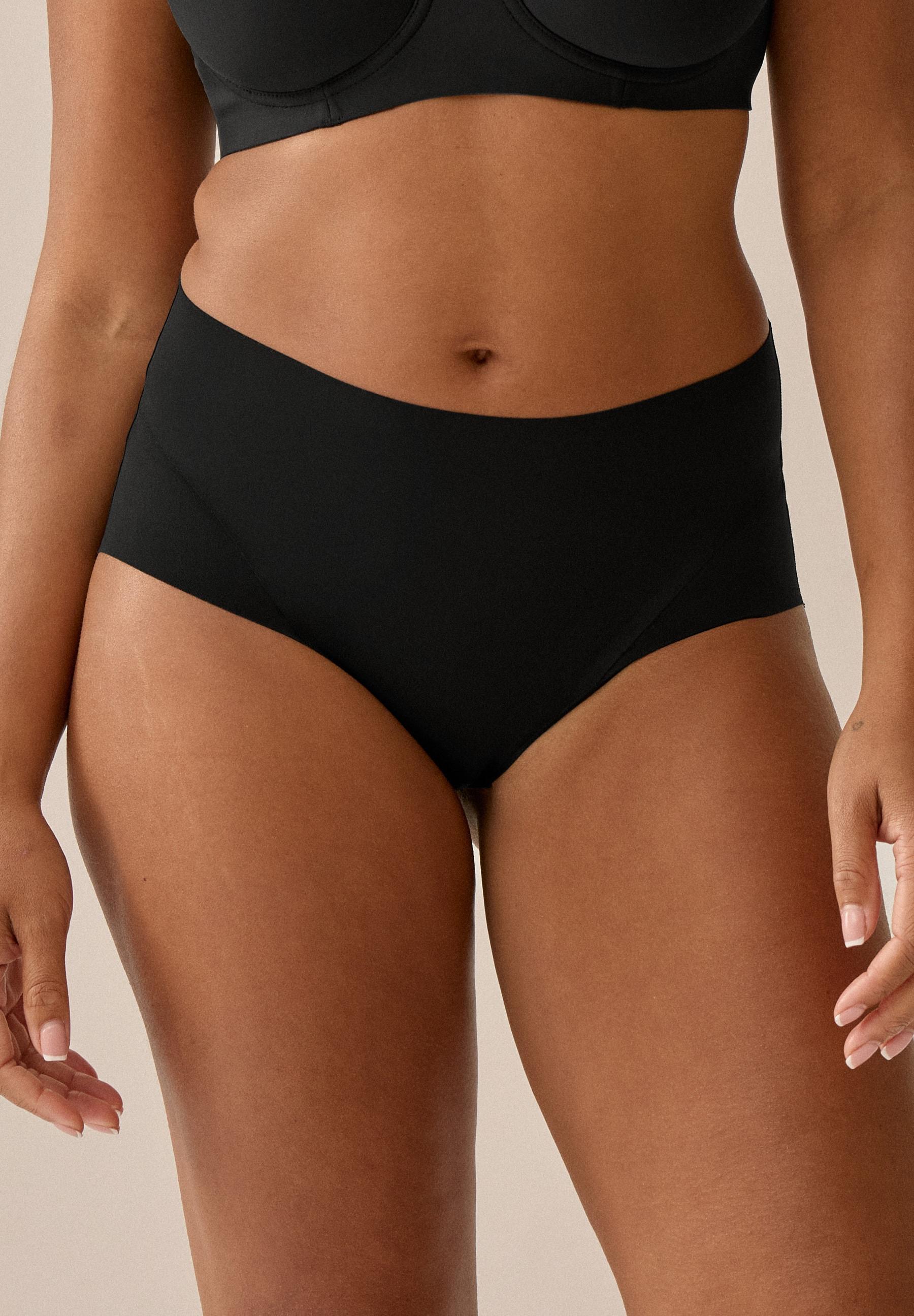 Taillenslip Naturana "Smoothing", Damen, Gr. 48, 1 Stk., Schwarz, Obermaterial: 77% Polyamid, 23% Elasthan, Unifarben, Unterhosen Taillenslip, Feminin, Elastisch, Bequem, Eng, Weich