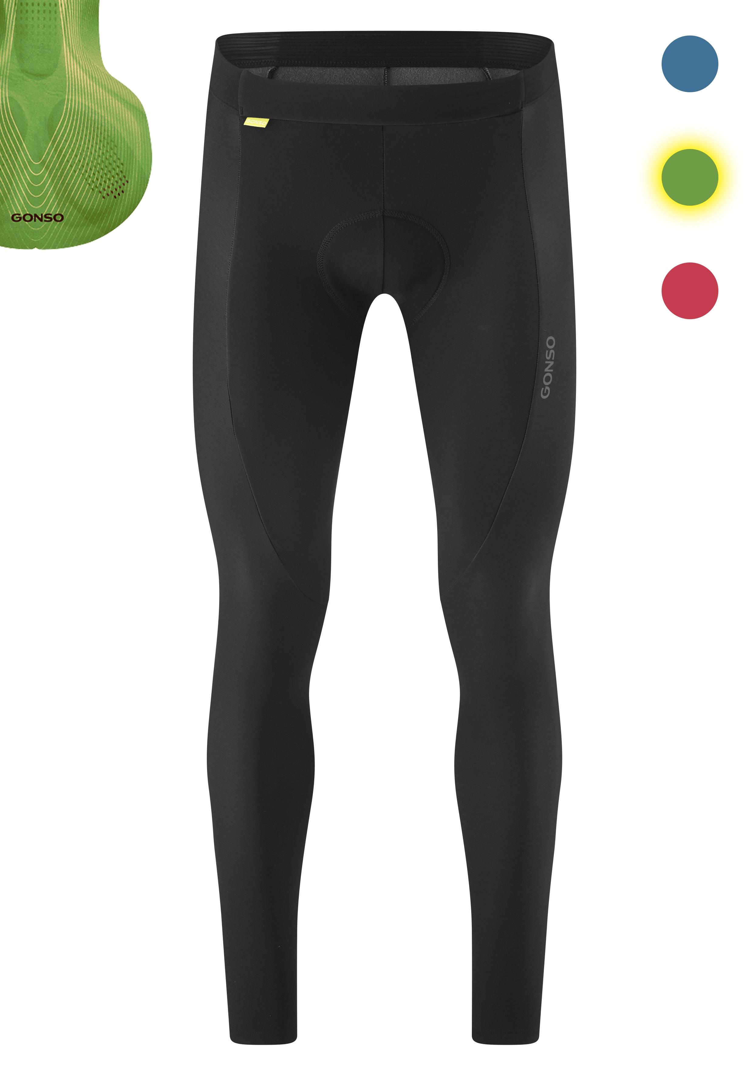Fahrradhose Gonso "Sitivo Tight M", Herren, Gr. 6XL, NormalgrößEn, GrüN, 57% Polyamid, 28% Polyester, 15% Elasthan, Hosen Fahrradhose, Herren Radhose, Radlerhose Mit Speziellem Sitzpolster, Tight Fit