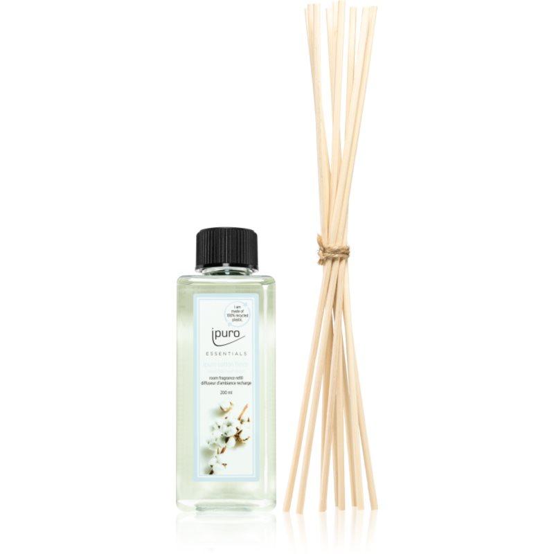 ipuro Essentials Cotton Fields aroma-diffuser navulling + Stokjes navulling voor geurstokjes 200 ml