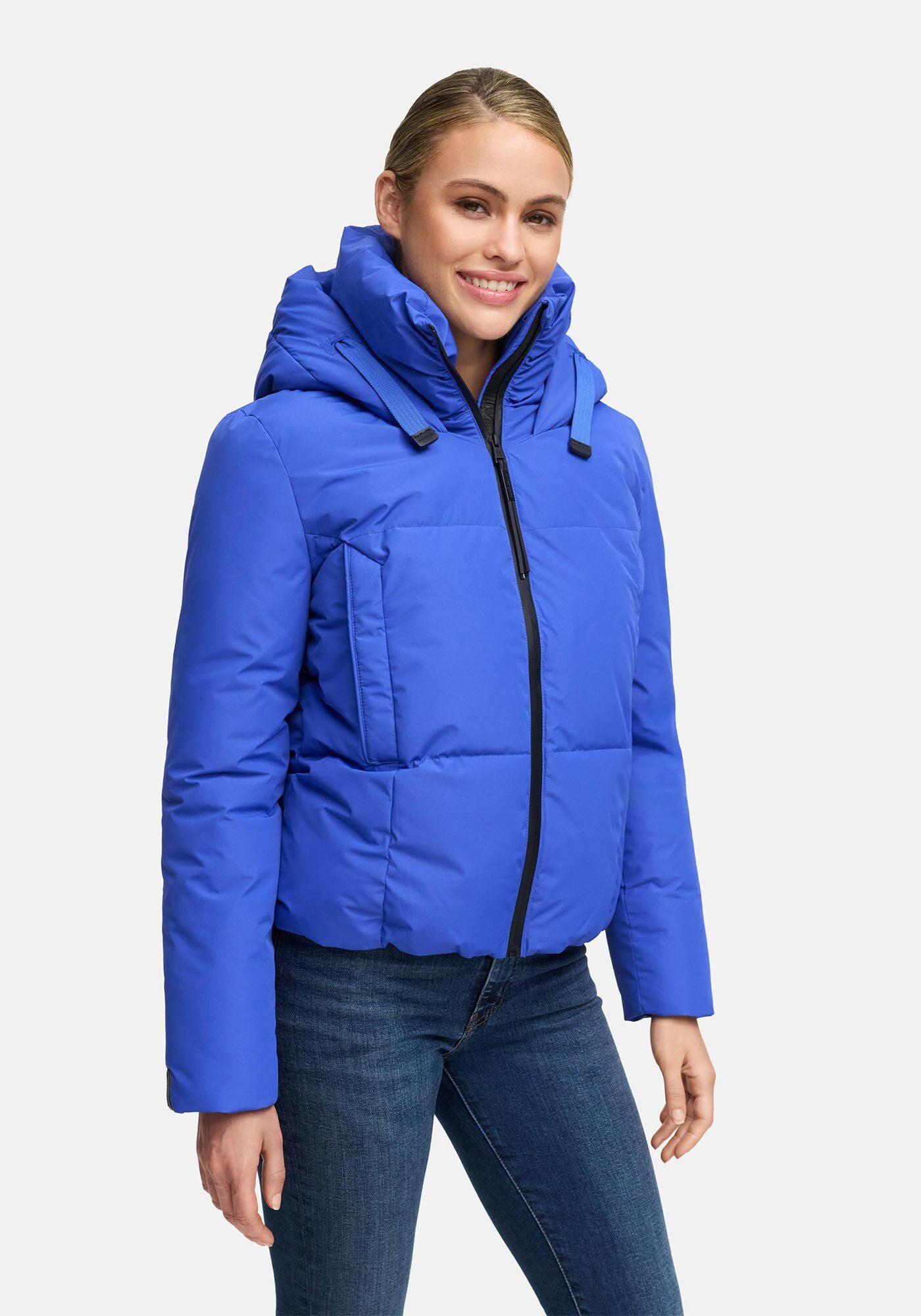 Winterjacke Marikoo "Ninikaa", Damen, Gr. Xl, Galaxy Blau, Obermaterial: 100% Polyester. Futter: 100% Polyester. Wattierung: 100% Polyester. ÄRmelfutter: 100% Polyester, Jacken Winterjacke, Kurze Winterjacke Mit Extra Hohem Windschutzkragen