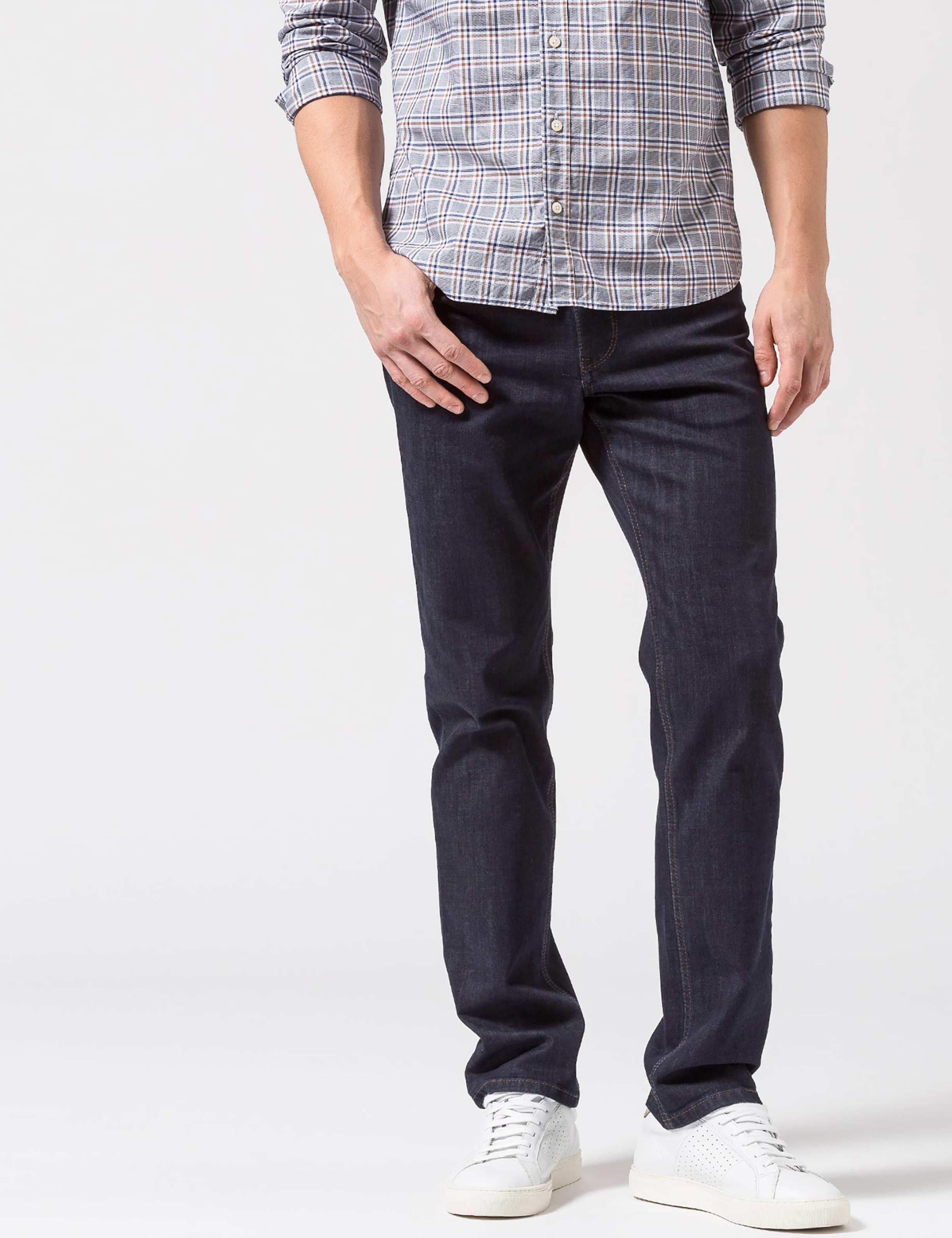 5-Pocket-Jeans Brax "Style Cooper Denim", Herren, Gr. 44, LäNge 32, Blau (Dunkelblau), Denim/Jeans, 76% Baumwolle, 22% Lyocell, 2% Elasthan, Regular Fit, Jeans 5-Pocket-Jeans