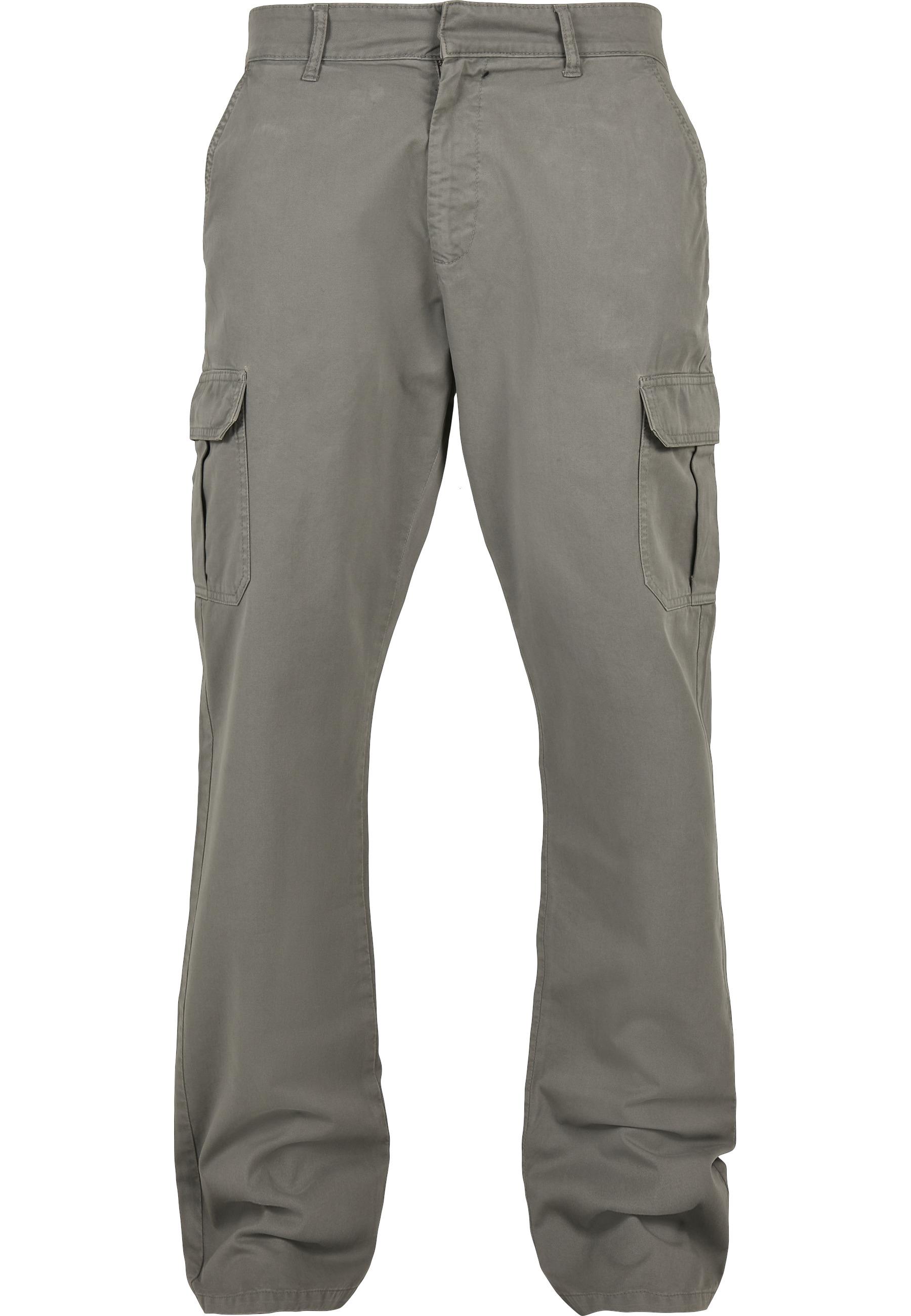 Cargohose Urban Classics "Urban Classics Herren Straight Leg Cargo Pants", Herren, Gr. 38, NormalgrößEn, Asphalt, 100% Baumwolle, Unifarben, Loose Fit, Hosen Cargohose