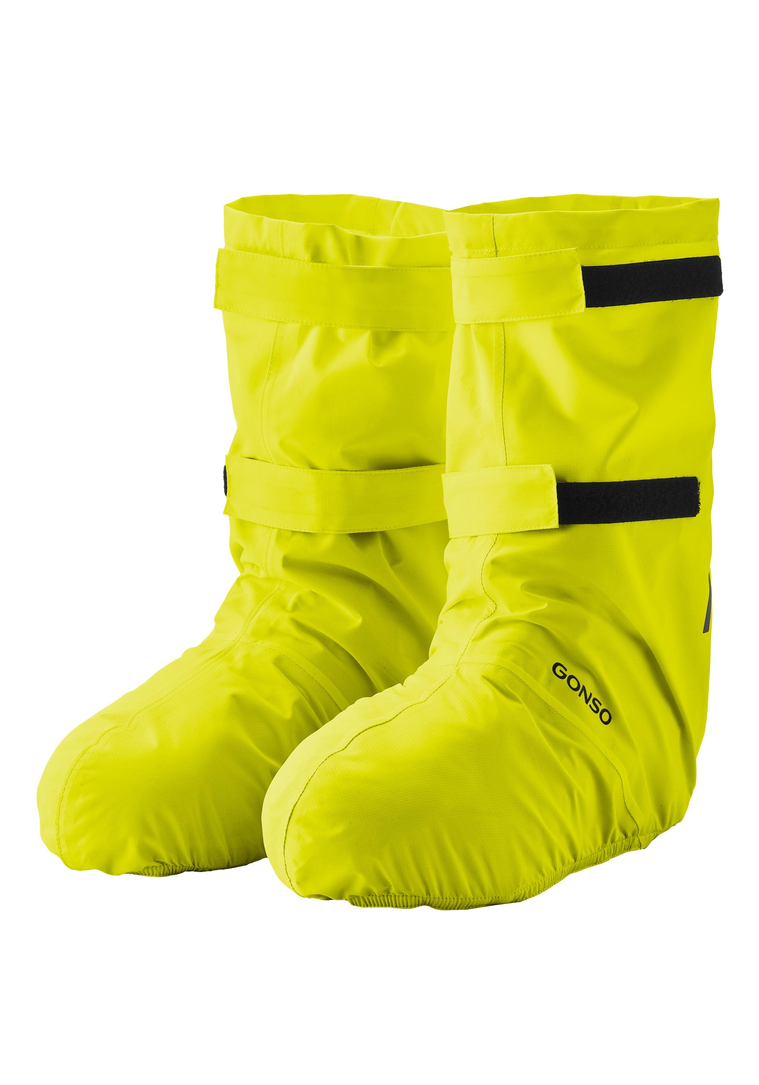 Fahrradschuh Gonso "Save Shoecover", Damen, Gr. M, Gelb, 100% Polyester, Schuhe, Wasserdichter ÜBerschuh, SchuhüBerzieher, Easy Entry System