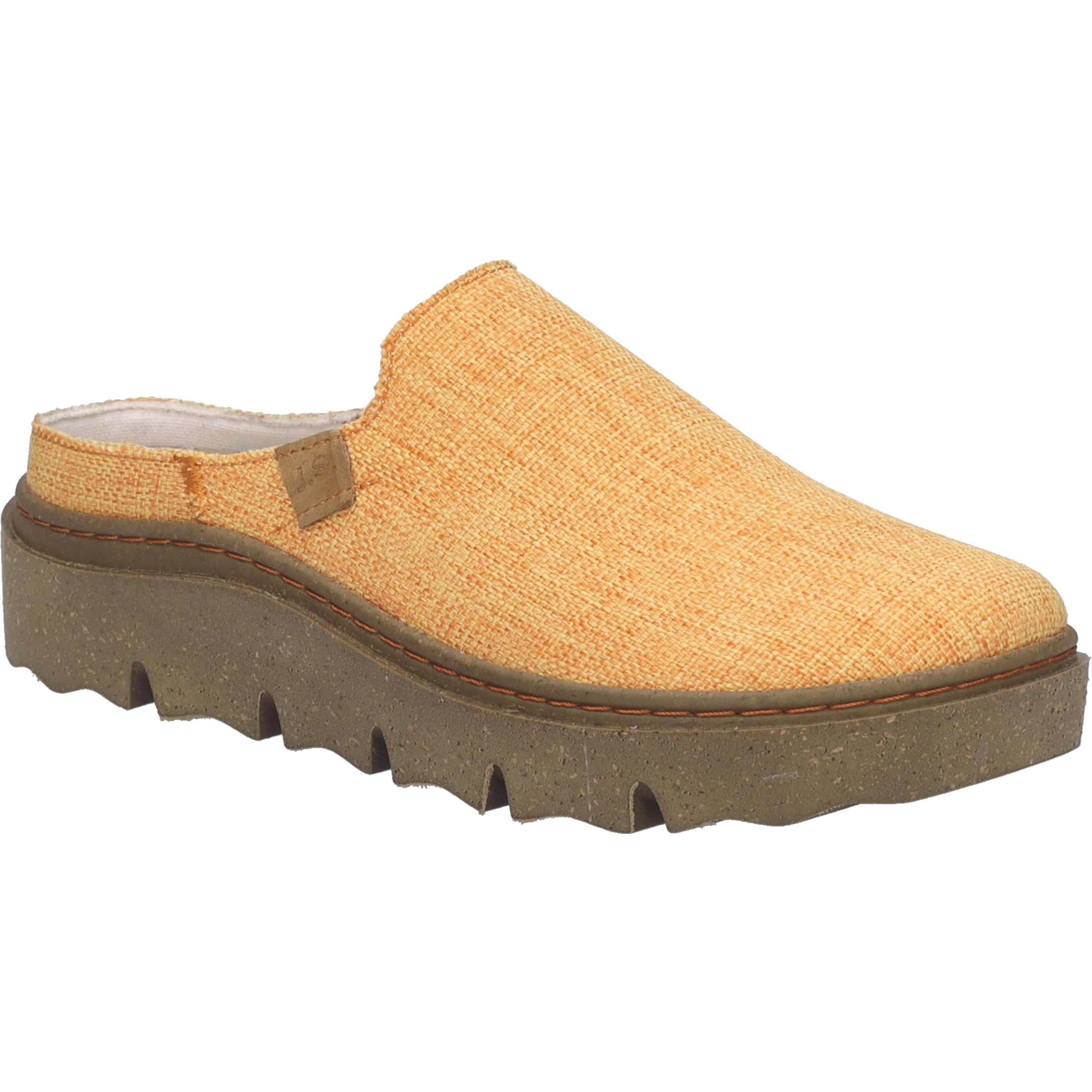 Hausschuh Josef Seibel "Carmaux 01, Orange", Damen, Gr. 38, Orange, Obermaterial: 80% Rindsleder Leather Cow. 20% Textilmaterial Texmat., Schuhe Hausschuh