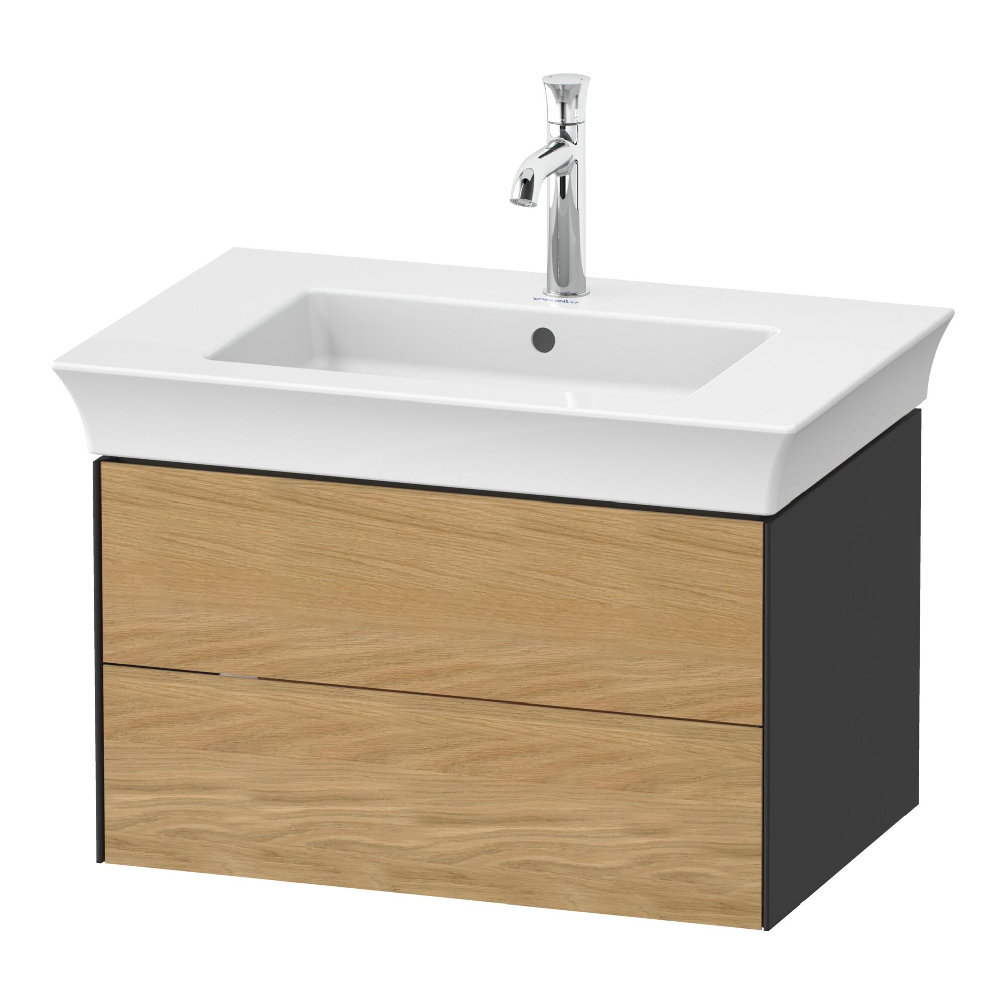 Duravit Waschtischunterschrank White Tulip 68,4X45,8Cm, E Nat Gra G, 2 La, WandhäNgend (WT43410H5H1)