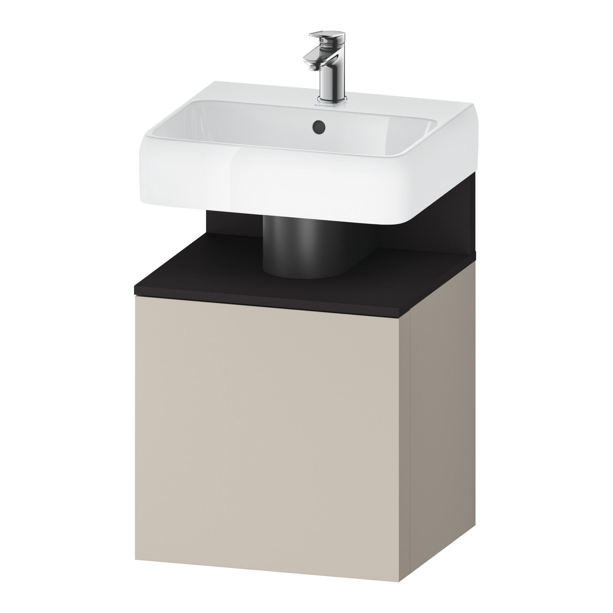 Duravit Waschtischunterschrank Qatego 49X42X64,5Cm, 1 T, T L, Gra M/Ta Ma (QA4077L80910000)