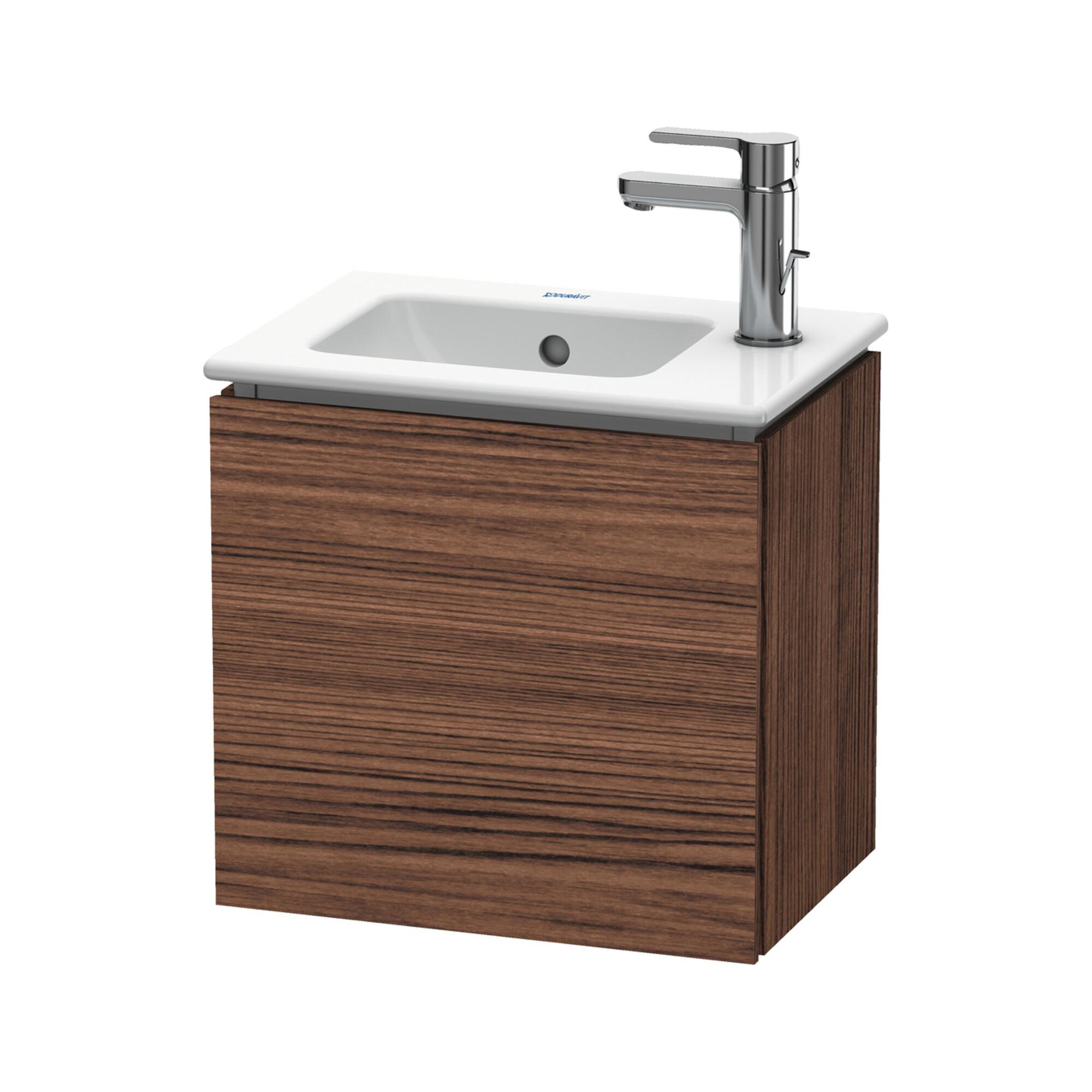 Duravit Waschtischunterschrank L-Cube 42X29,4X40Cm, WandhäNgend, TüR Li, Nussb Dkl. (LC6272L2121)
