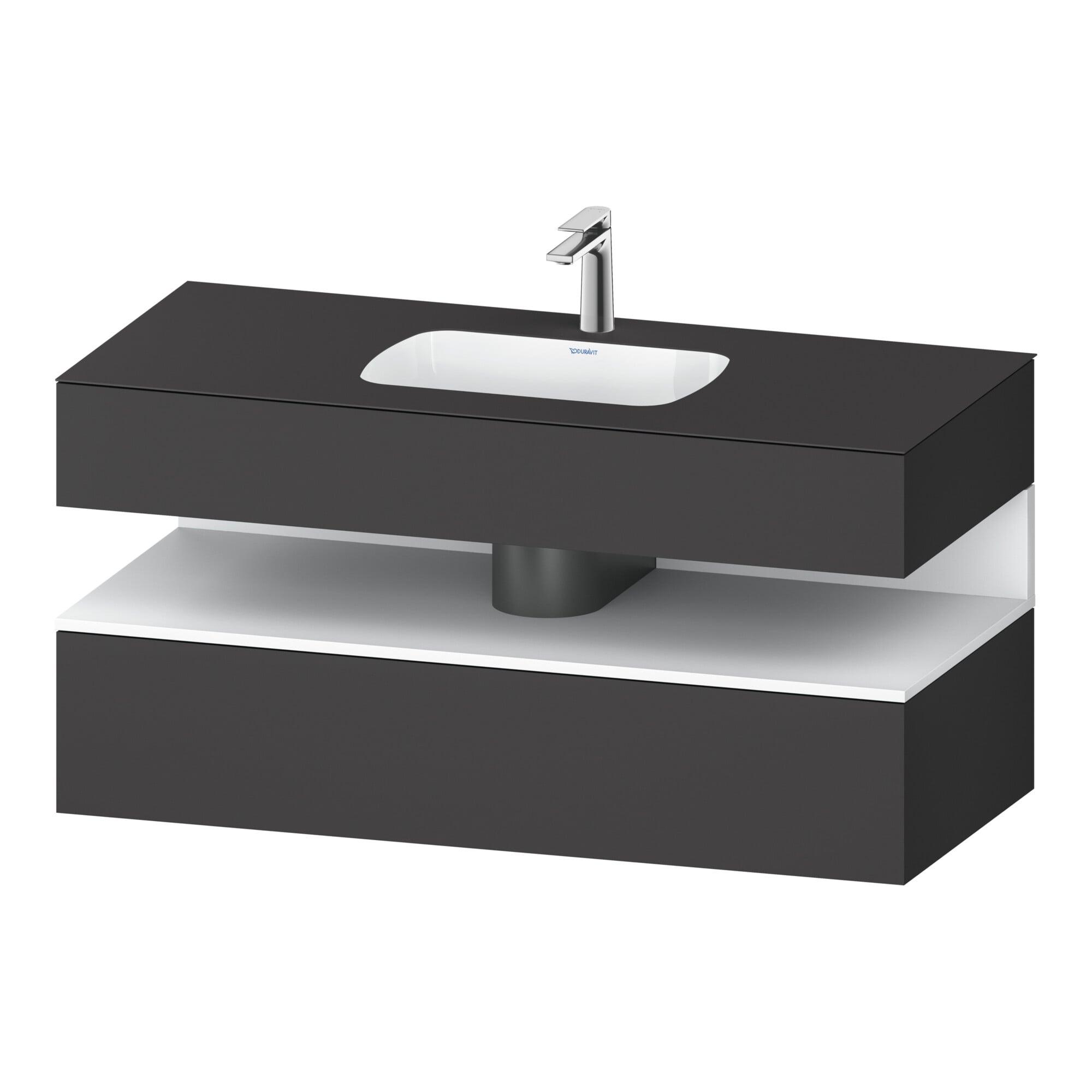 Duravit Einbauwaschtisch-MöBel-Set Qatego 120X55X60Cm, W M/Gr M, Kon-Wtu, Nischenb (QA4787018490010)
