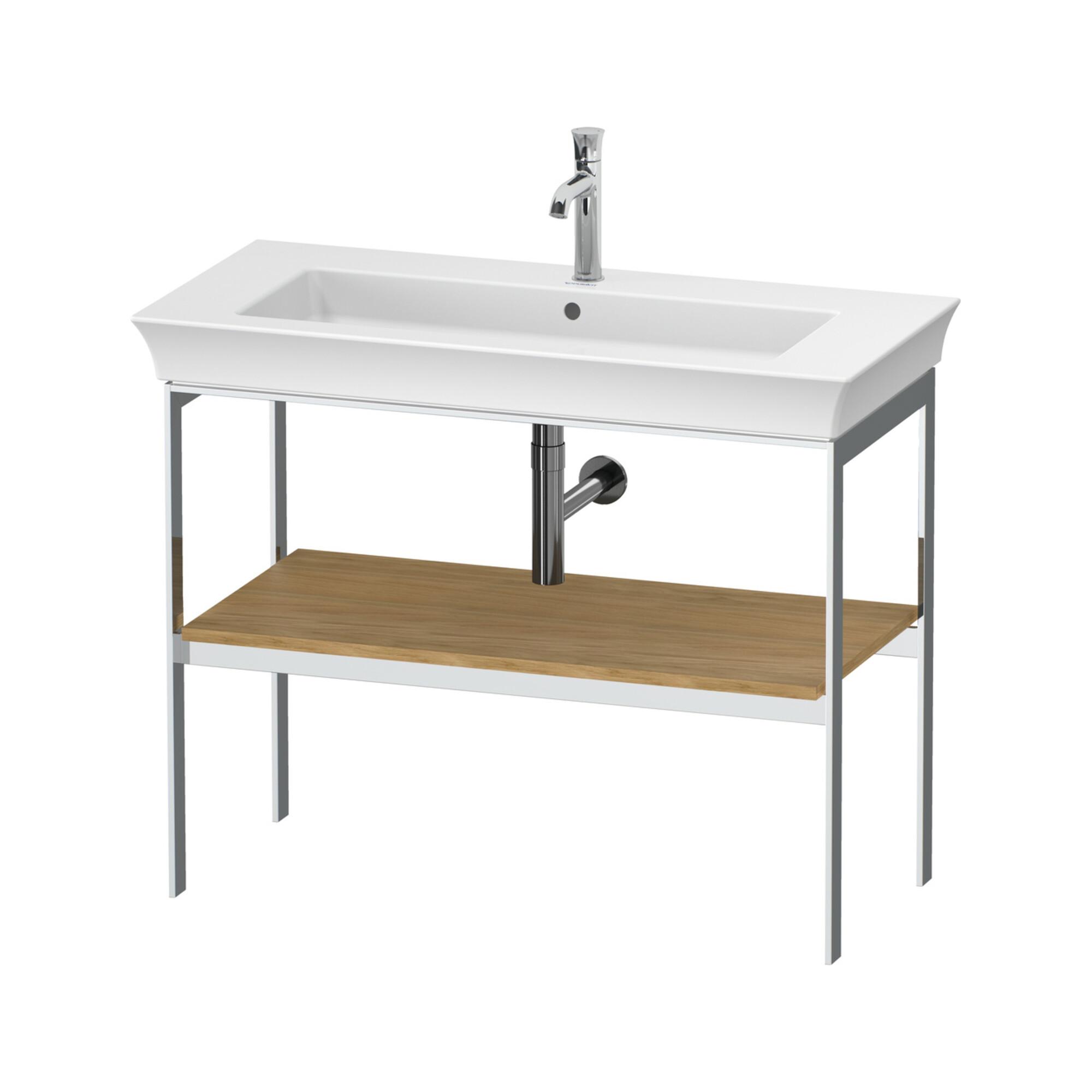 Duravit Waschtisch-Konsole White Tulip 98,4X45Cm, E Nat Mass., Met., Bodensteh. (WT45410H5H5)