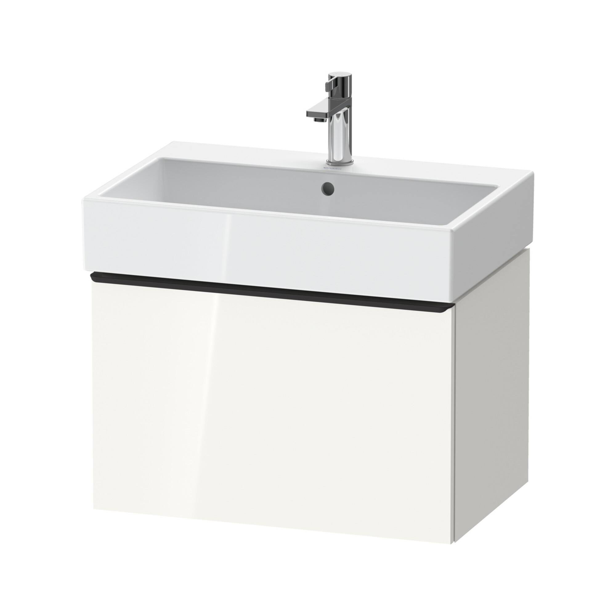 Duravit Waschtischunterschrank D-Neo 68,4X44,2Cm, Sw/W Hgl, 1 Ausz., WandhäNgend (DE42720BD220000)