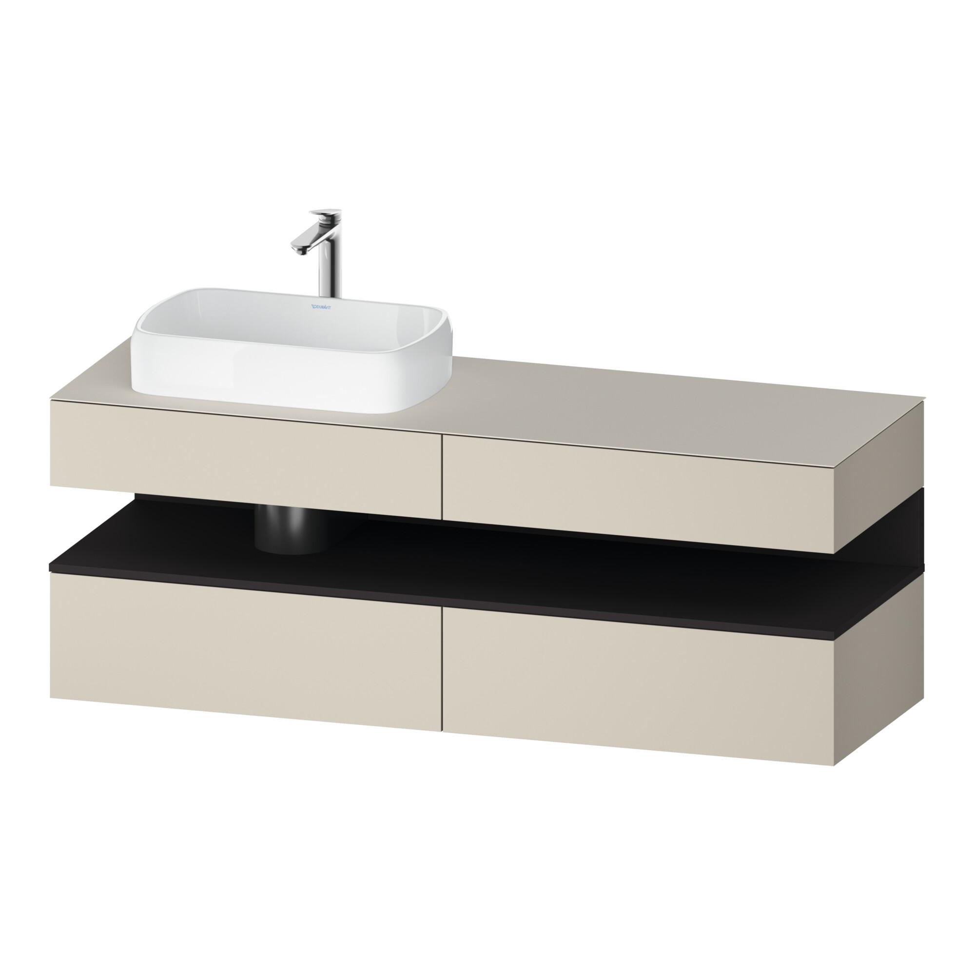 Duravit Waschtischunterschrank Qatego 160X55X60Cm, Gra M/Ta M, Pl, B L, B (QA4777080830010)