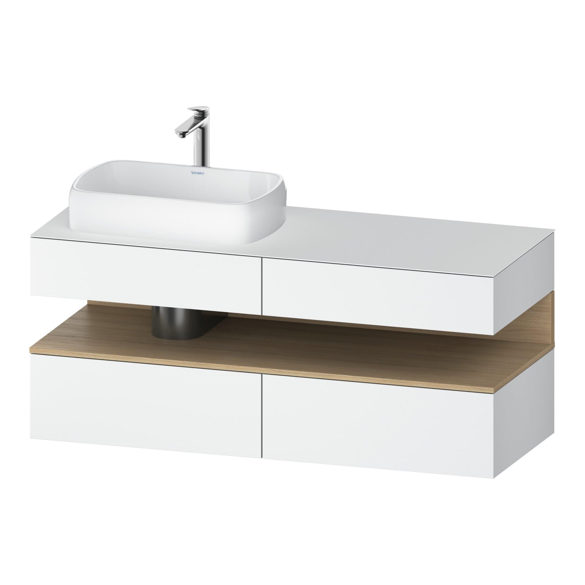 Duravit Waschtischunterschrank Qatego 140X55X60Cm, E Na/We M, Pl, Beck. Li (QA4765030180000)