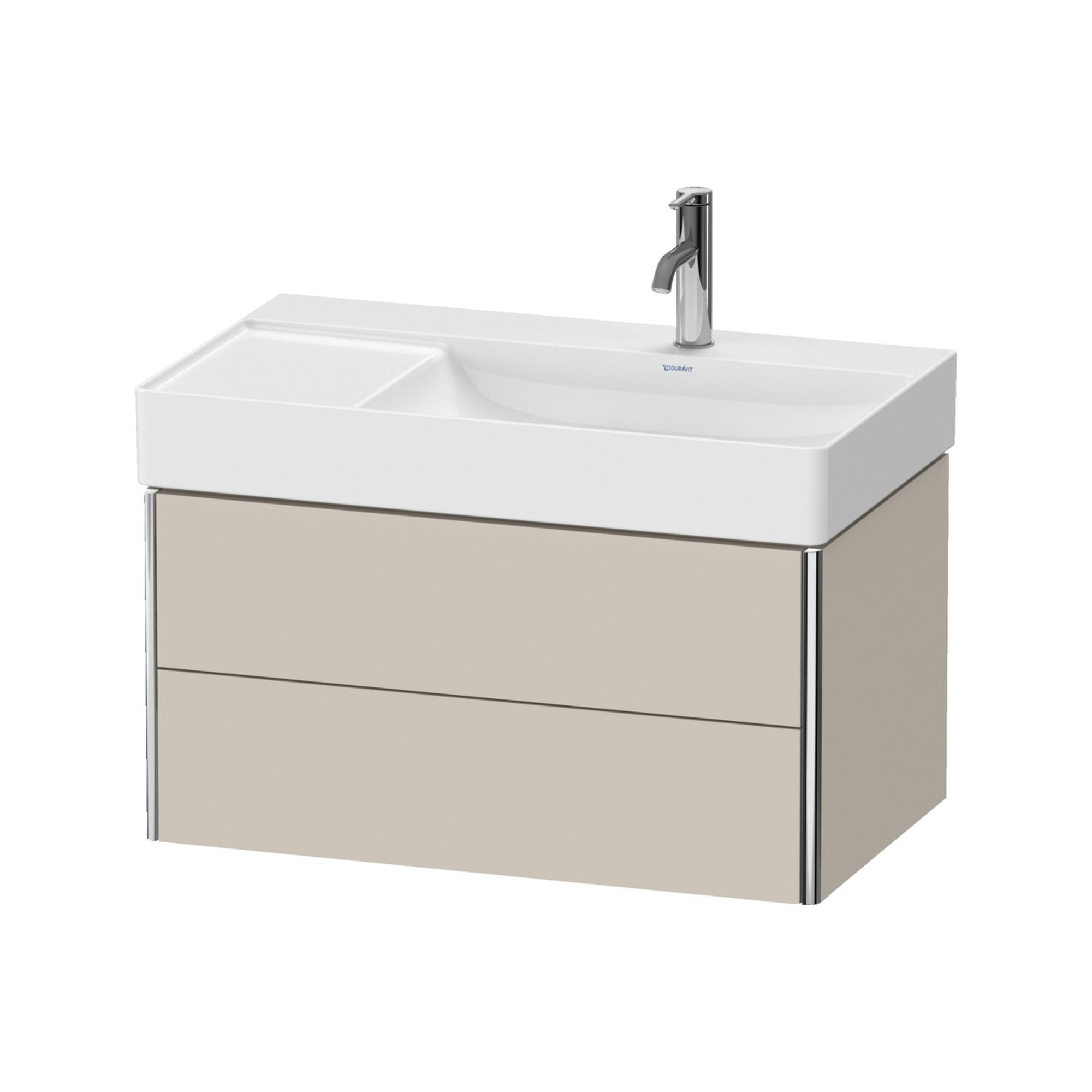 Duravit Waschtischunterschrank Xsquare 78,4X46X39,7Cm, 2 La, B R, Wd, Tau Matt (XS416908383)