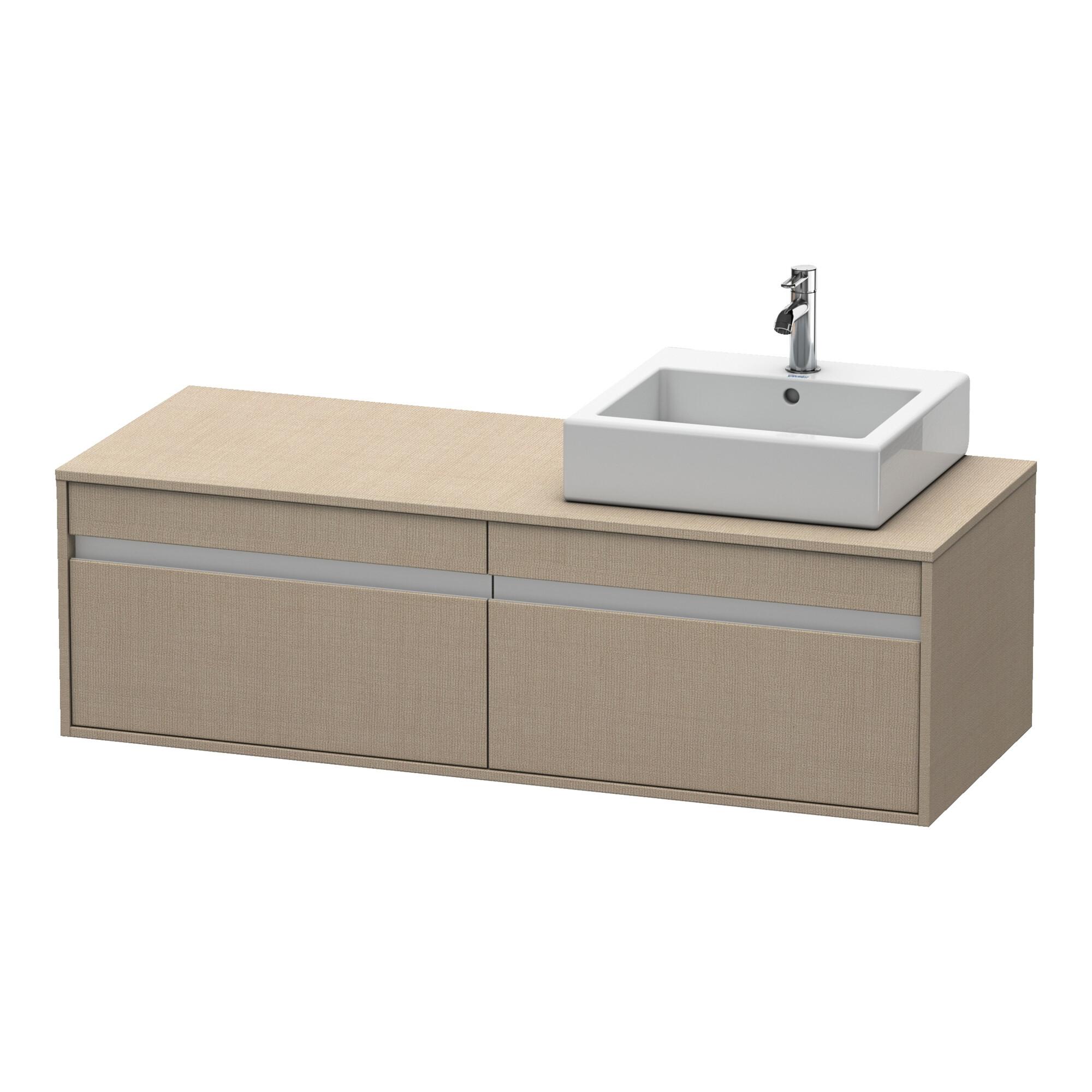 Duravit Waschtischunterschrank Ketho 140X55X42,6Cm, F Awt, 2 Az, B Re, Lei (KT6697R7575)