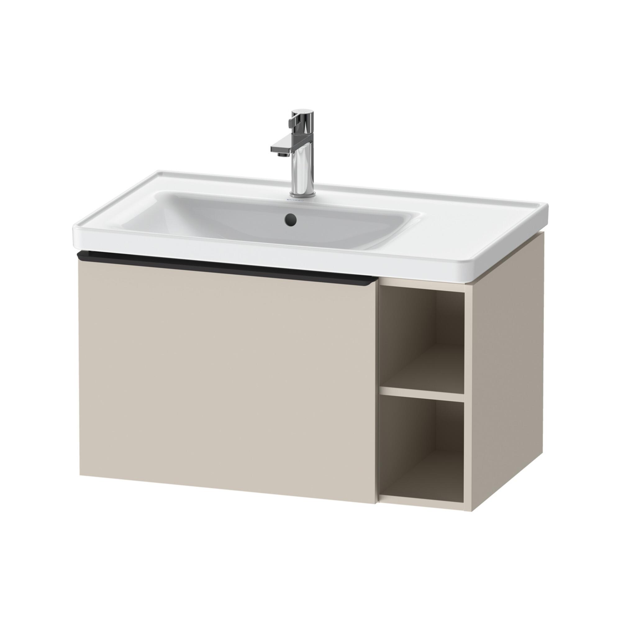 Duravit Waschtischunterschrank D-Neo 78,4X45,2Cm, 1 A, B Li, Schwarz/Taupe Ma (DE42580BD910000)