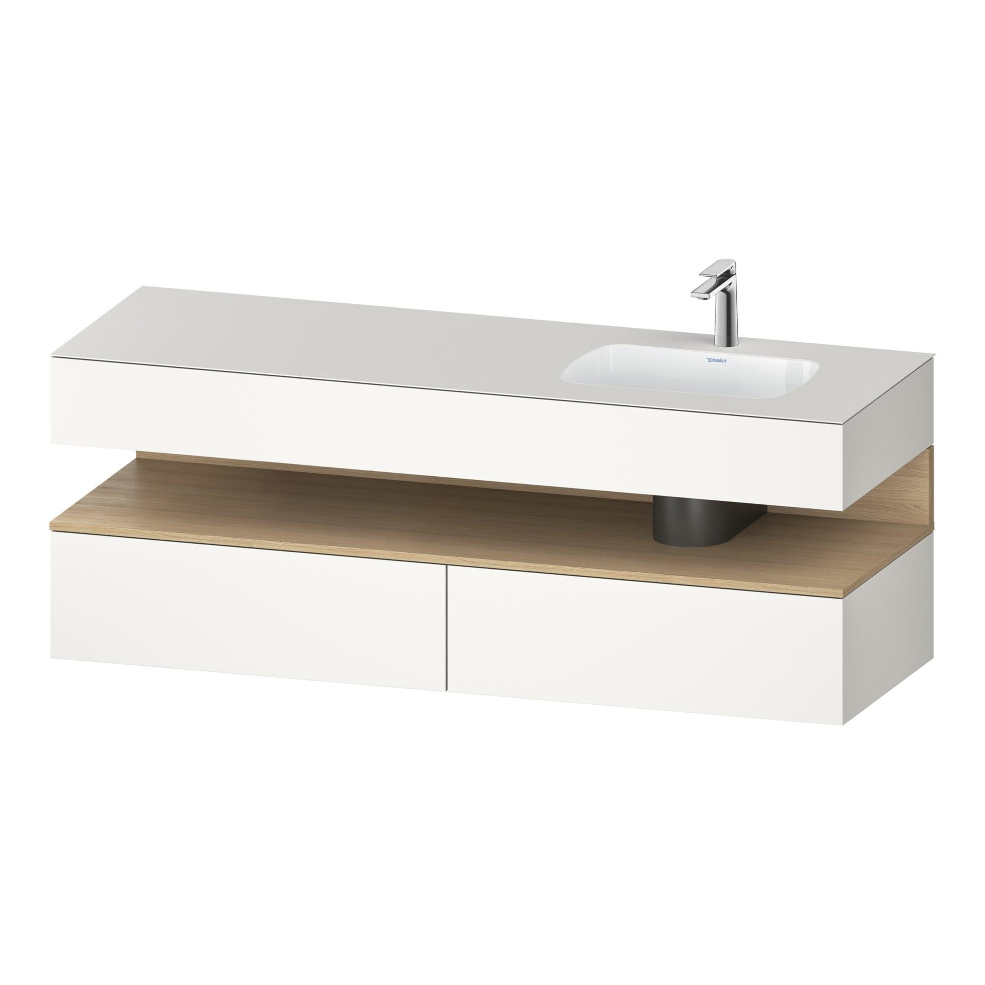 Duravit Einbauwaschtisch-MöBel-Set Qatego 160X50X60Cm, Kon-Wtu, B R, E Na/We Matt (QA4796030840000)