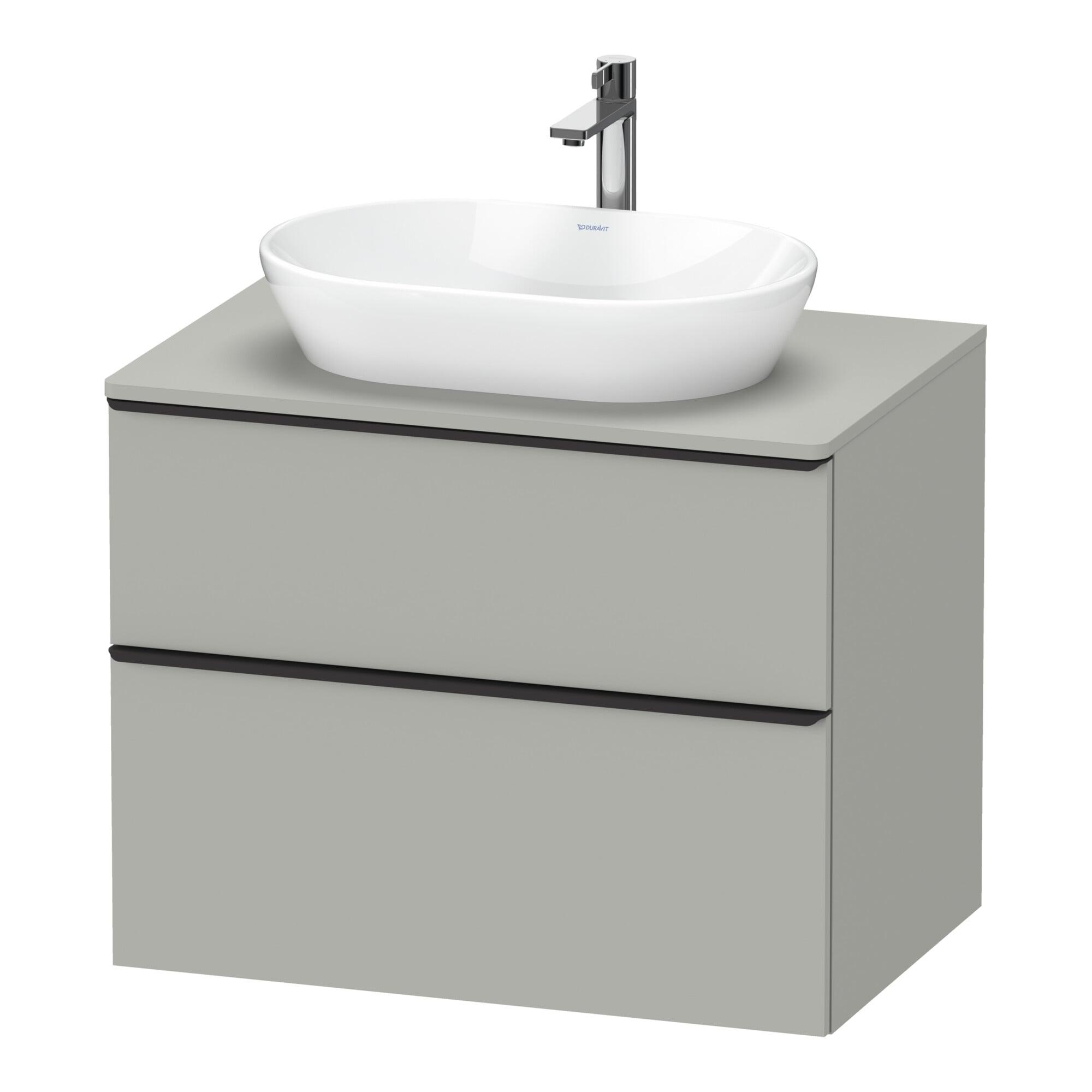 Duravit Waschtischunterschrank D-Neo 80X55Cm, Sw/Gr M, 2 Sbk, 1 A, 1 Pl (DE49670BD070000)