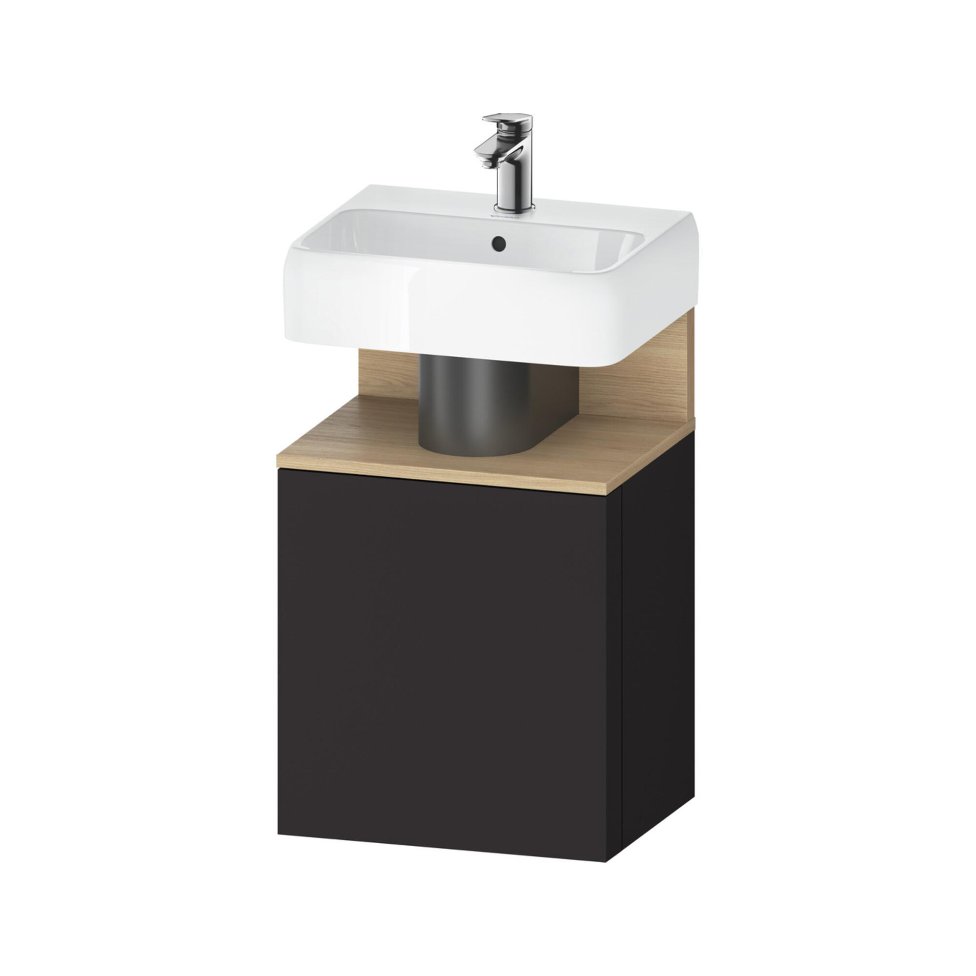 Duravit Waschtischunterschrank Qatego 44X35X64,5Cm, 1 T, T L, Ei Nat/Grap Matt (QA4076L30800000)