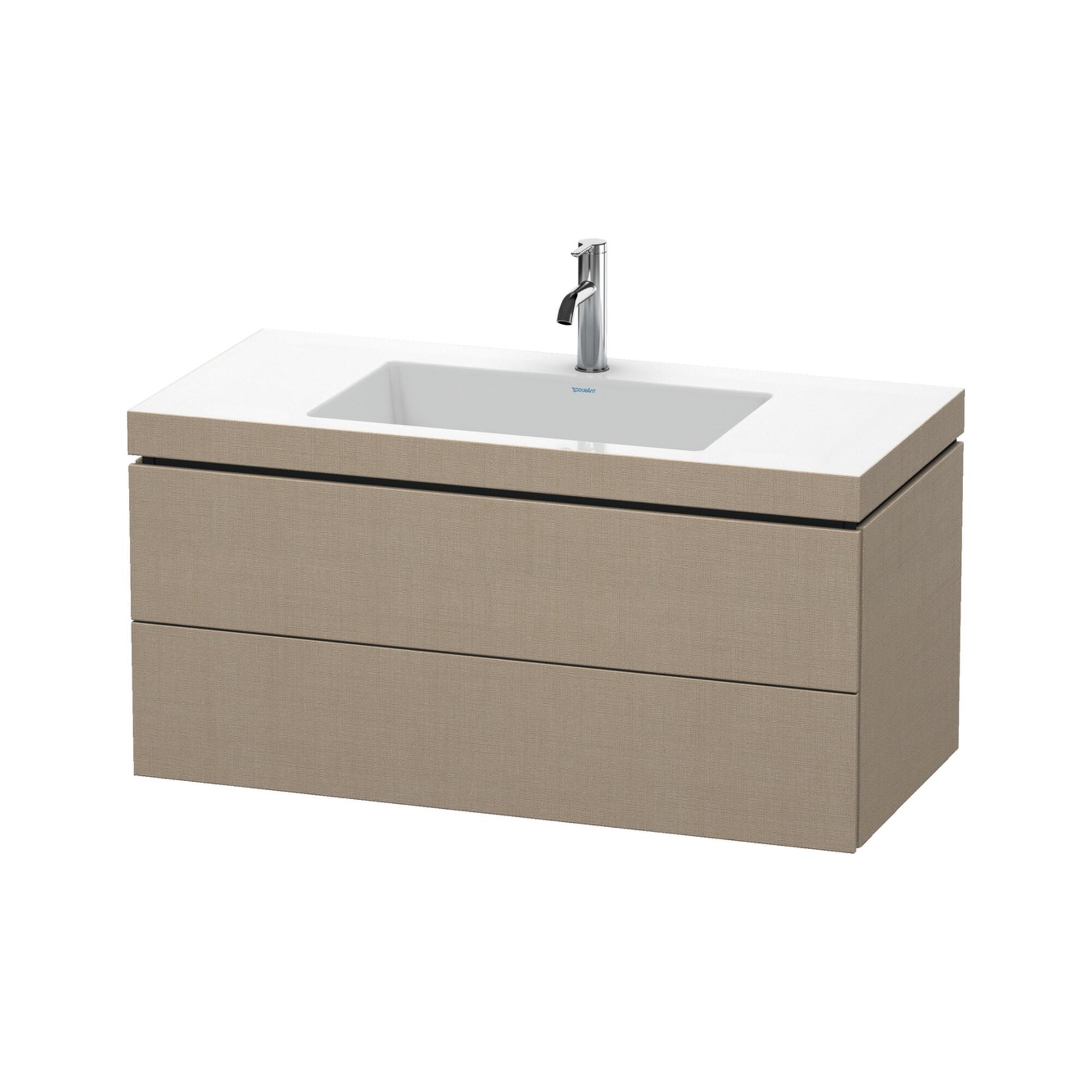 Duravit Waschtischunterschrank C-Bonded L-Cube 100X48Cm, 1 Hahnl., Lei, 2 Schub., WandhäNgend (LC6928O7575)