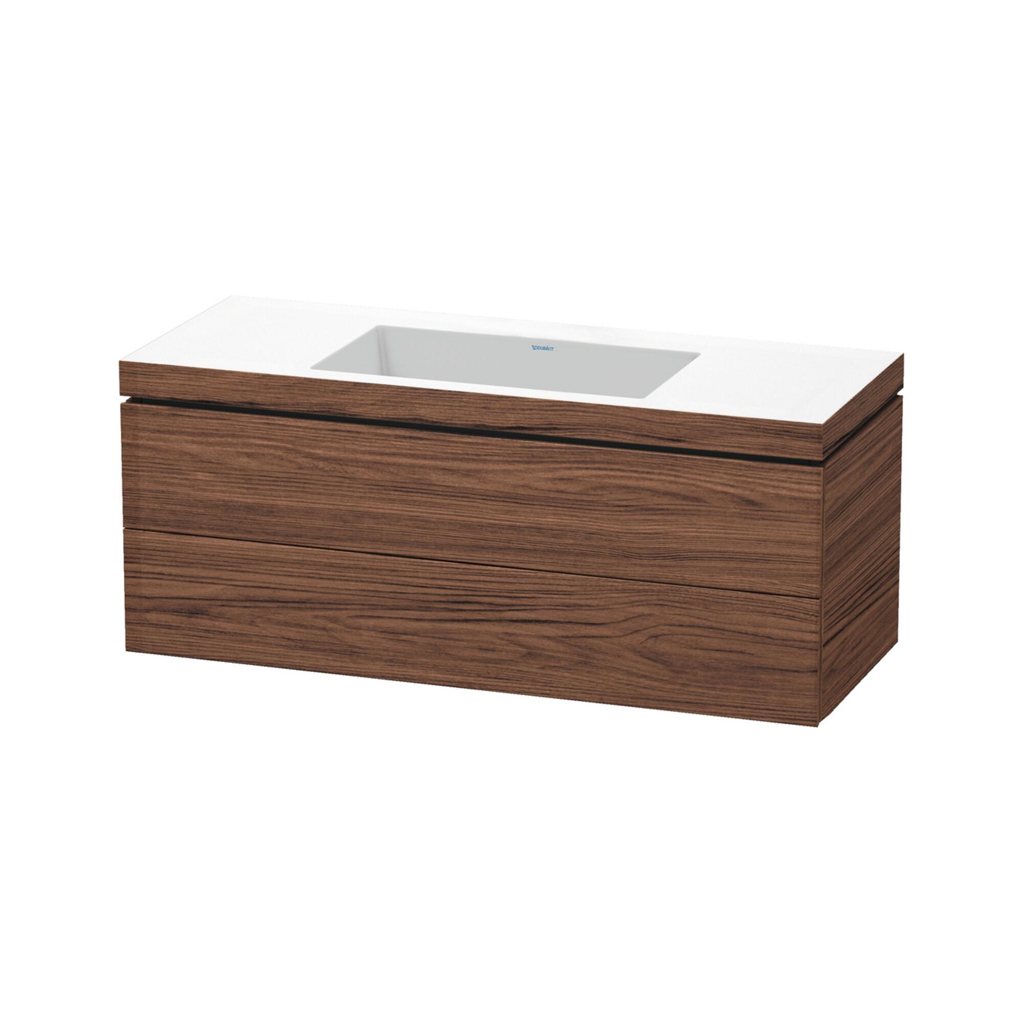 Duravit Waschtischunterschrank C-Bonded L-Cube 120X48Cm, O Hl, N Dkl., 2 Schub., WandhäNgend (LC6929N2121)
