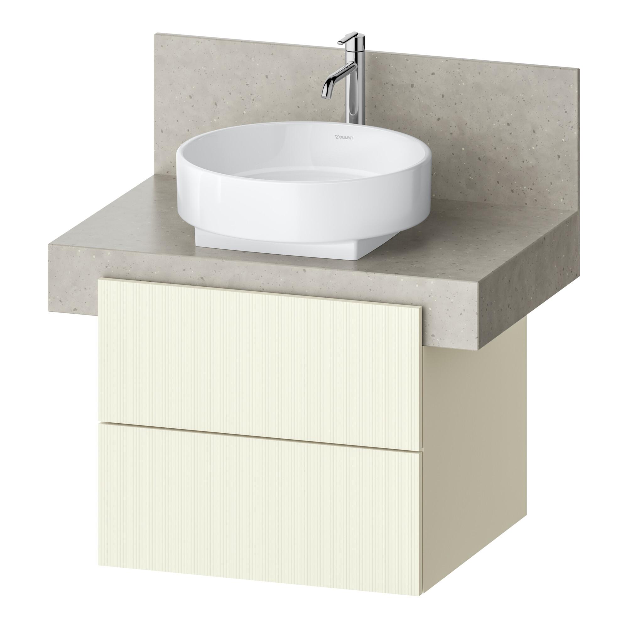 Duravit Waschtischunterschrank Balcoon 60X57X52,2Cm, Elfenb. Strukt., 2 Schka. (BA50320JDID0000)