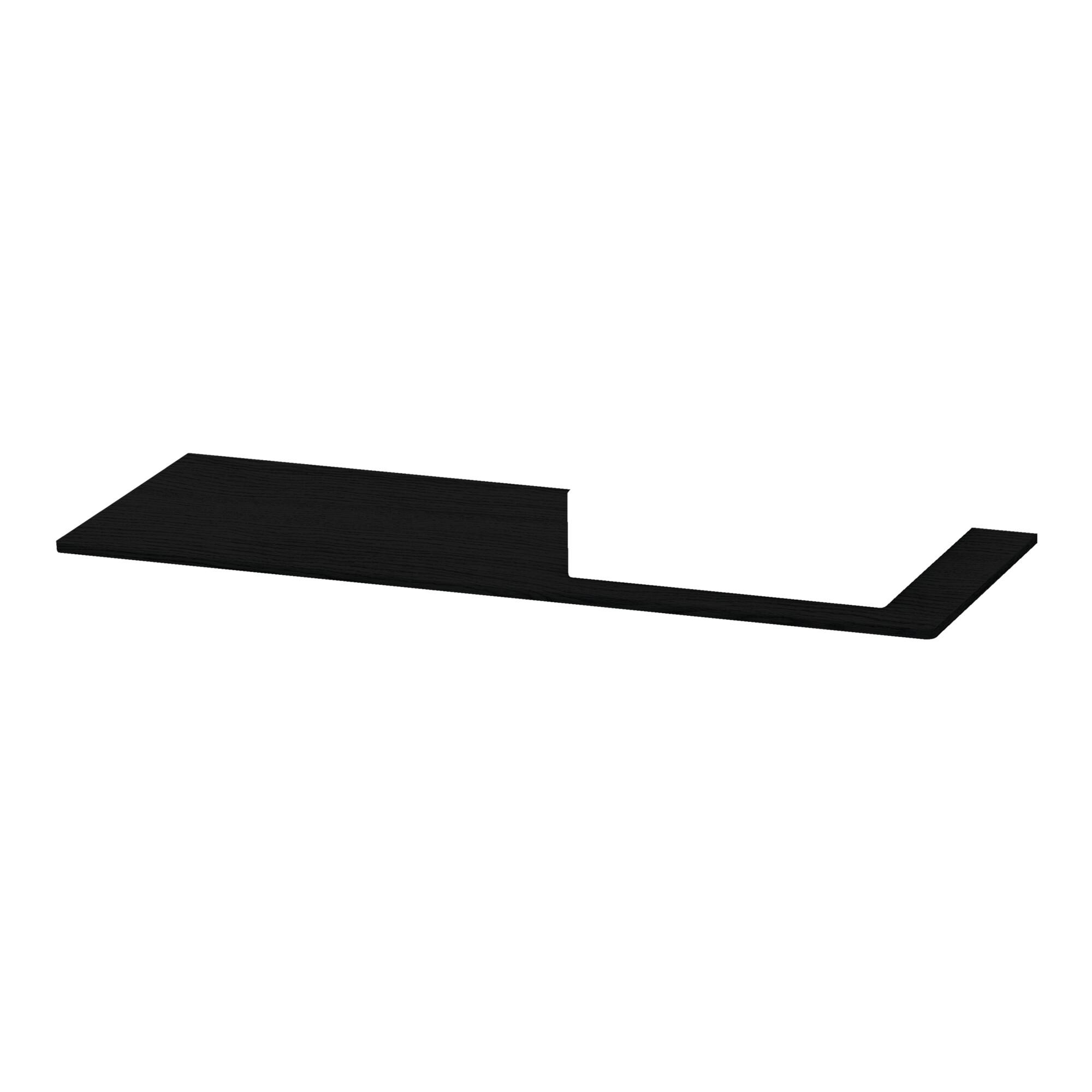 Duravit Konsole Xsquare 140X55X1,6Cm, M 1 As, Ausschn Re, Ei Sw (XS060GR1616)