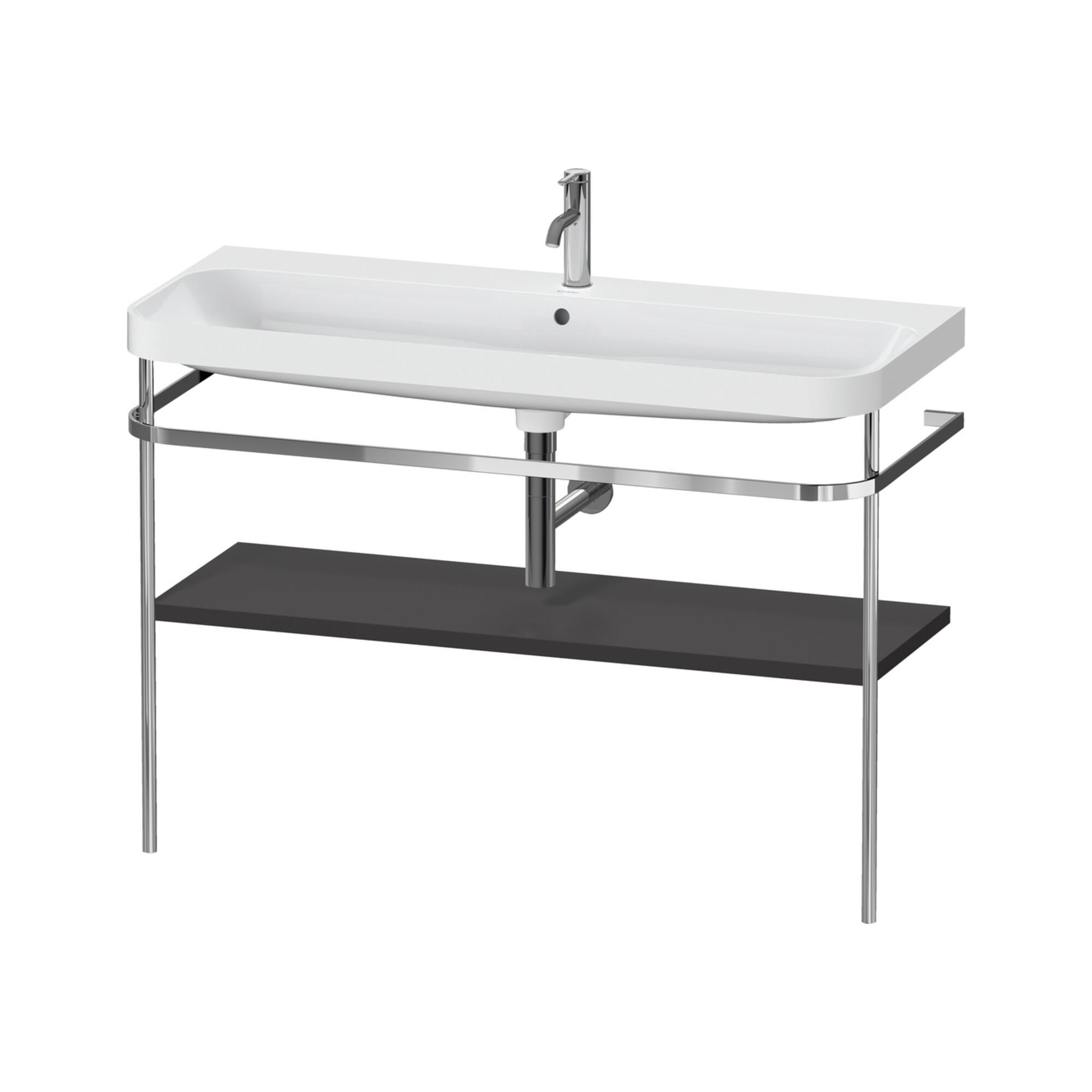 Duravit MöBelwaschtisch-Kombi Happy D.2 Plus 117,5X49Cm, M Konsole, 1 Hl, Graph Matt (HP4839O80800000)