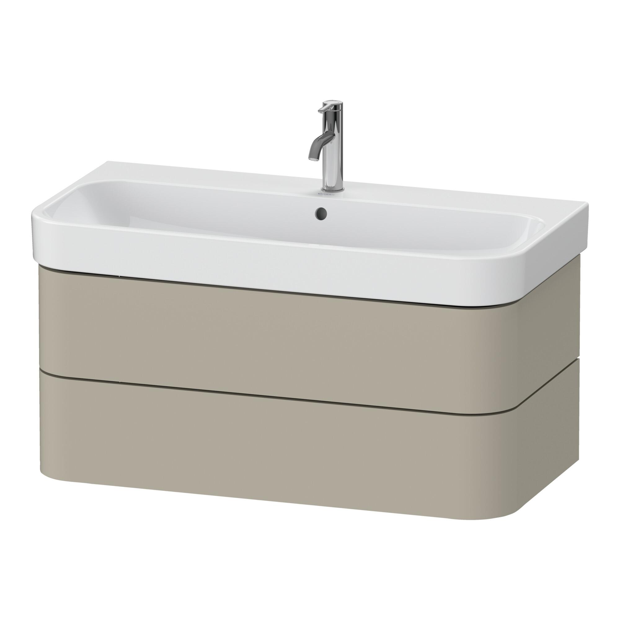Duravit Waschtischunterschrank Happy D.2 Plus 97,5X49Cm, Tau Seidenmatt, 2 SchubkäSten (HP4388060600000)