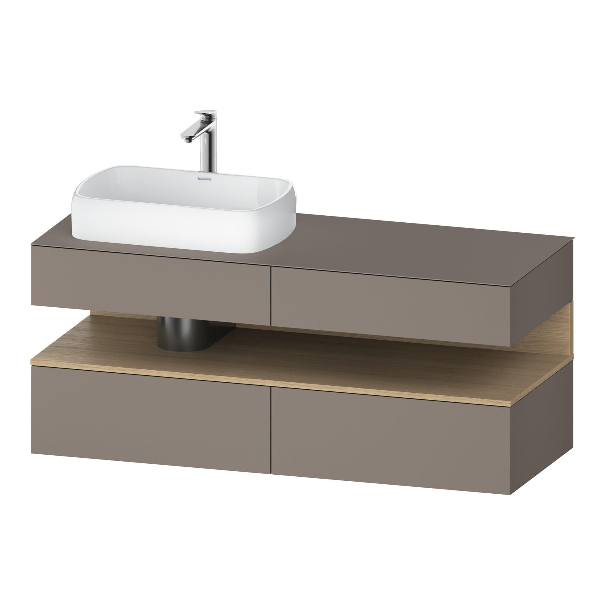 Duravit Waschtischunterschrank Qatego 140X55X60Cm, E Na/B M, Pl, Beck. Li (QA4765030430000)