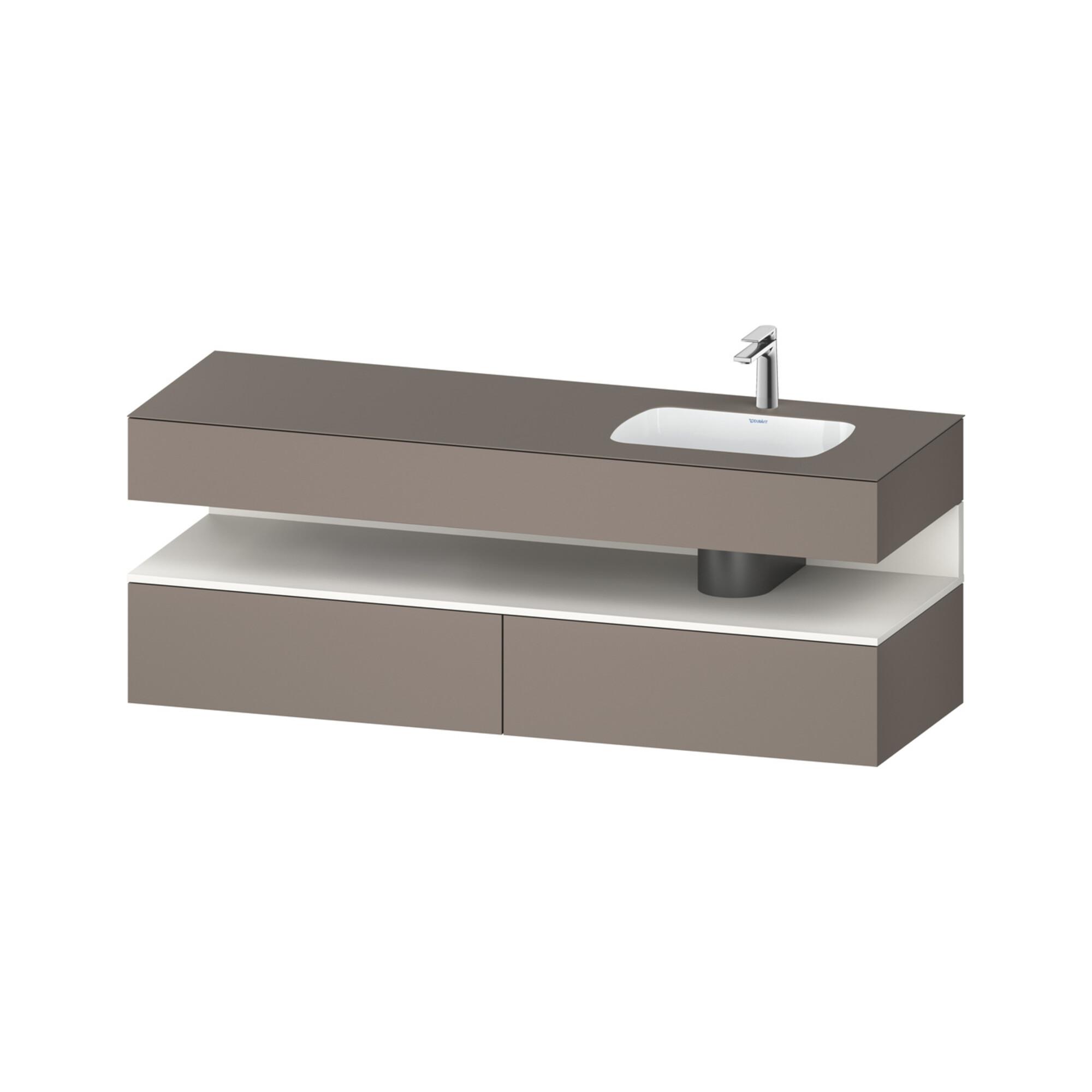 Duravit Einbauwaschtisch-MöBel-Set Qatego 160X50X60Cm, Kon-Wtu, B, B R, W M/Ba Ma (QA4796084430010)