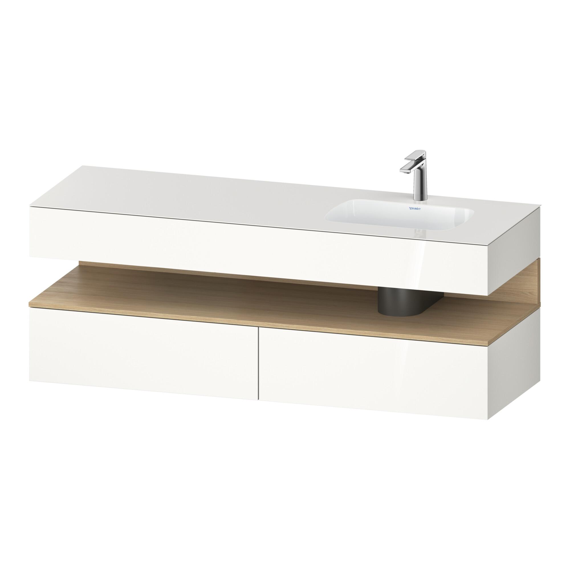 Duravit Einbauwaschtisch-MöBel-Set Qatego 160X50X60Cm, Kon-Wtu, B, B R, E Na/We G (QA4796030220010)