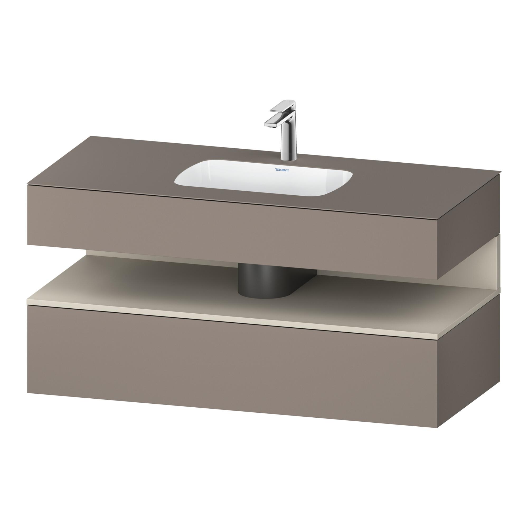 Duravit Einbauwaschtisch-MöBel-Set Qatego 120X55X60Cm, T M/Ba M, Kon-Wtu, Nischenb (QA4787083430010)