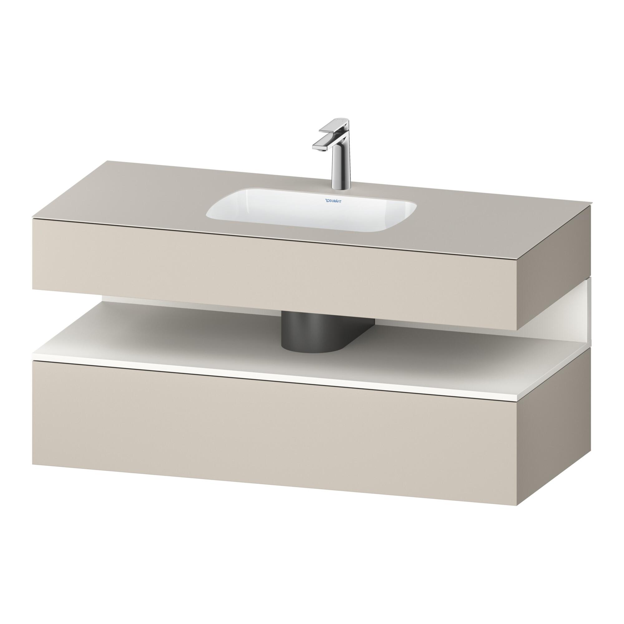 Duravit Einbauwaschtisch-MöBel-Set Qatego 120X55X60Cm, W M/Ta M, Kon-Wtu, Nischenb (QA4787084910010)