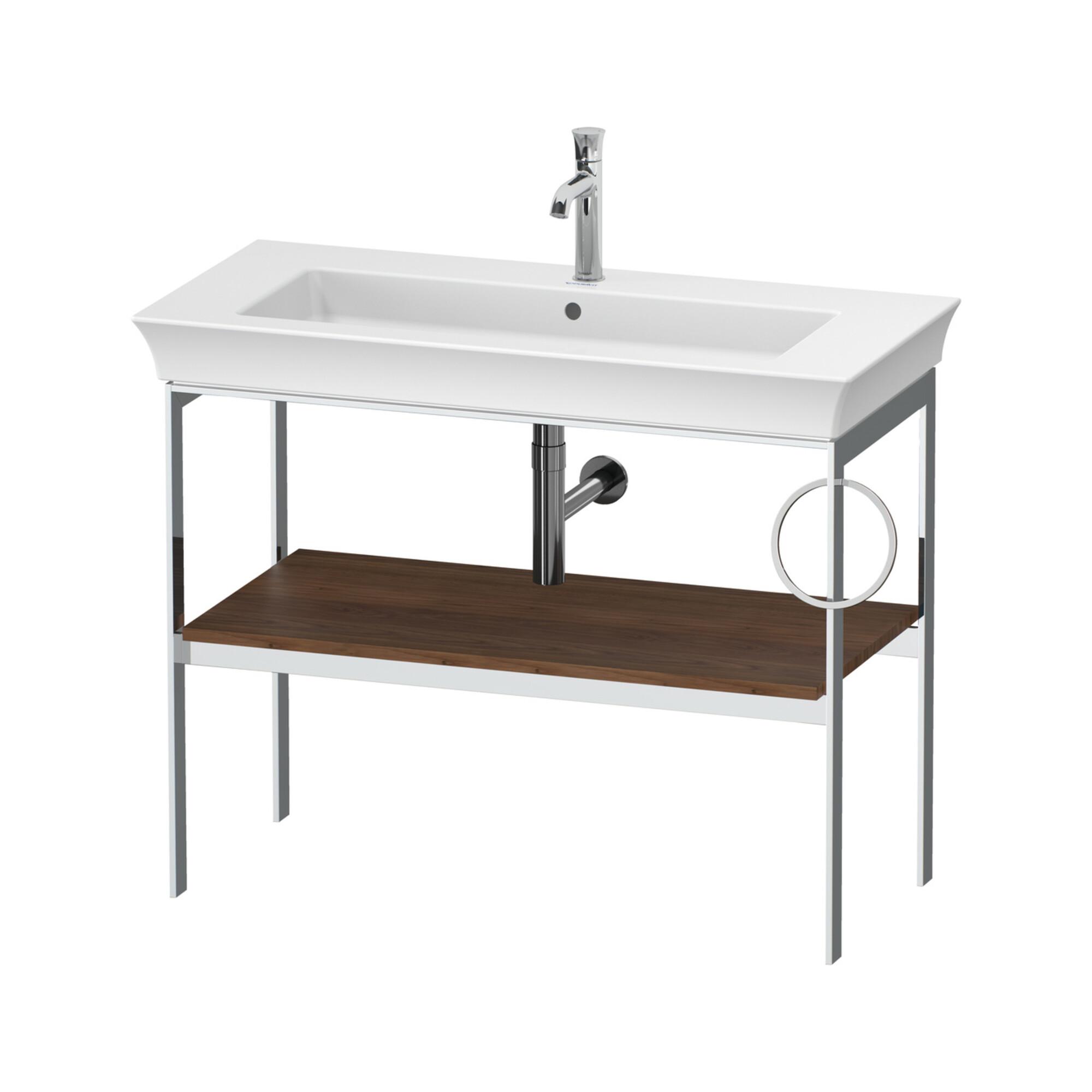 Duravit Waschtisch-Konsole White Tulip 98,4X45Cm, Me, Bo, Hth R, Us Nussb Mass. (WT4544R7777)
