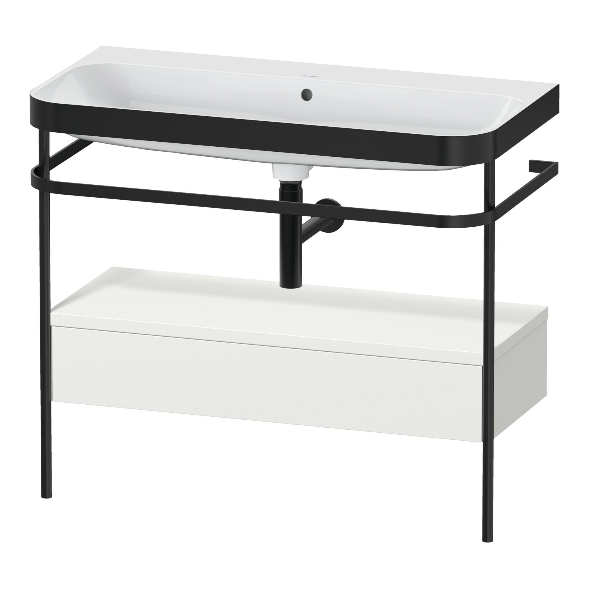 Duravit MöBelwaschtisch-Kombi Happy D.2 Plus 97,5X49Cm, O Hl, No W M, M Konso, 1 Lad (HP4743N3939)