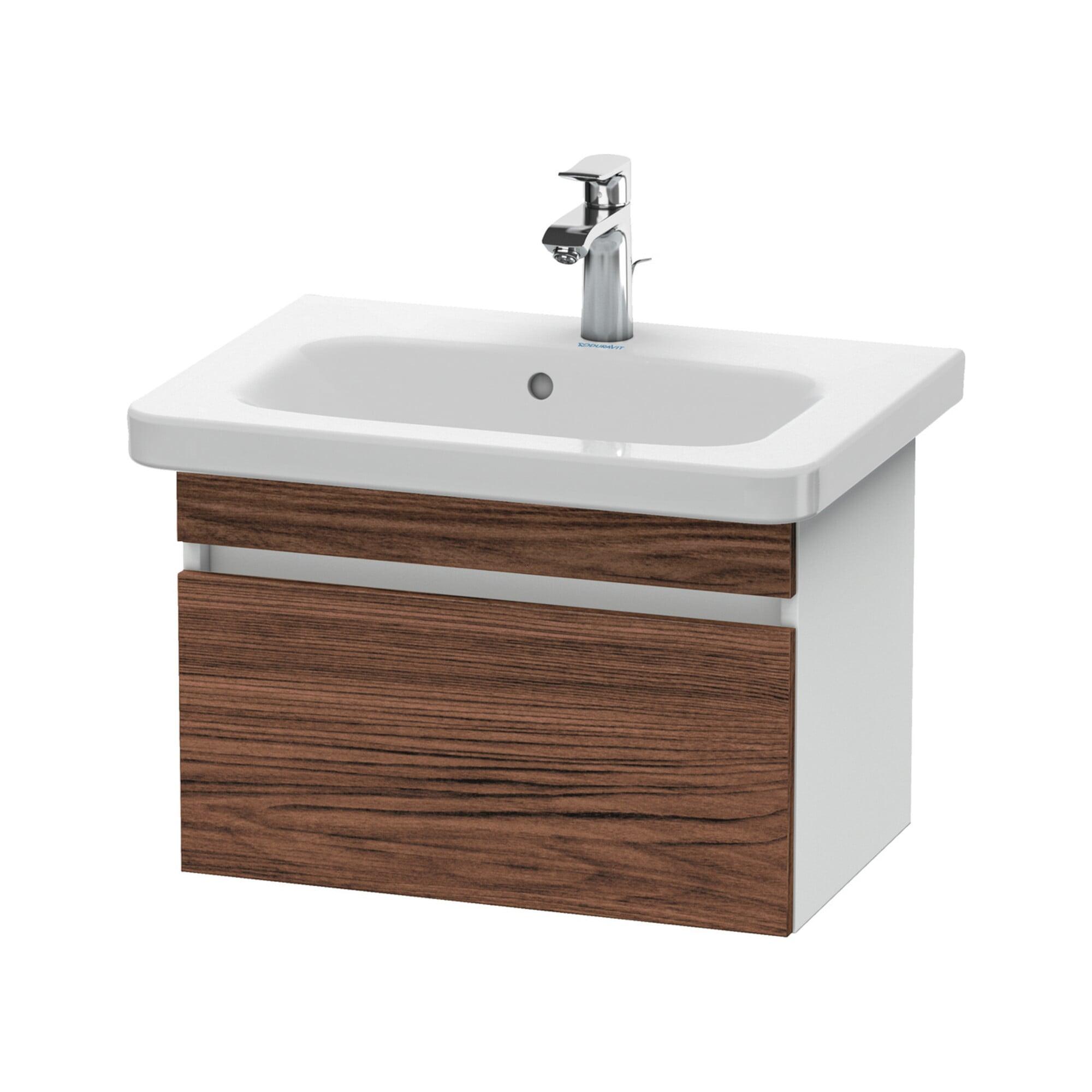 Duravit Waschtischunterschrank Com Durastyle 58X36,8Cm, Nussb Dunk./Weiß Ma, 1 Auszug (DS637902118)