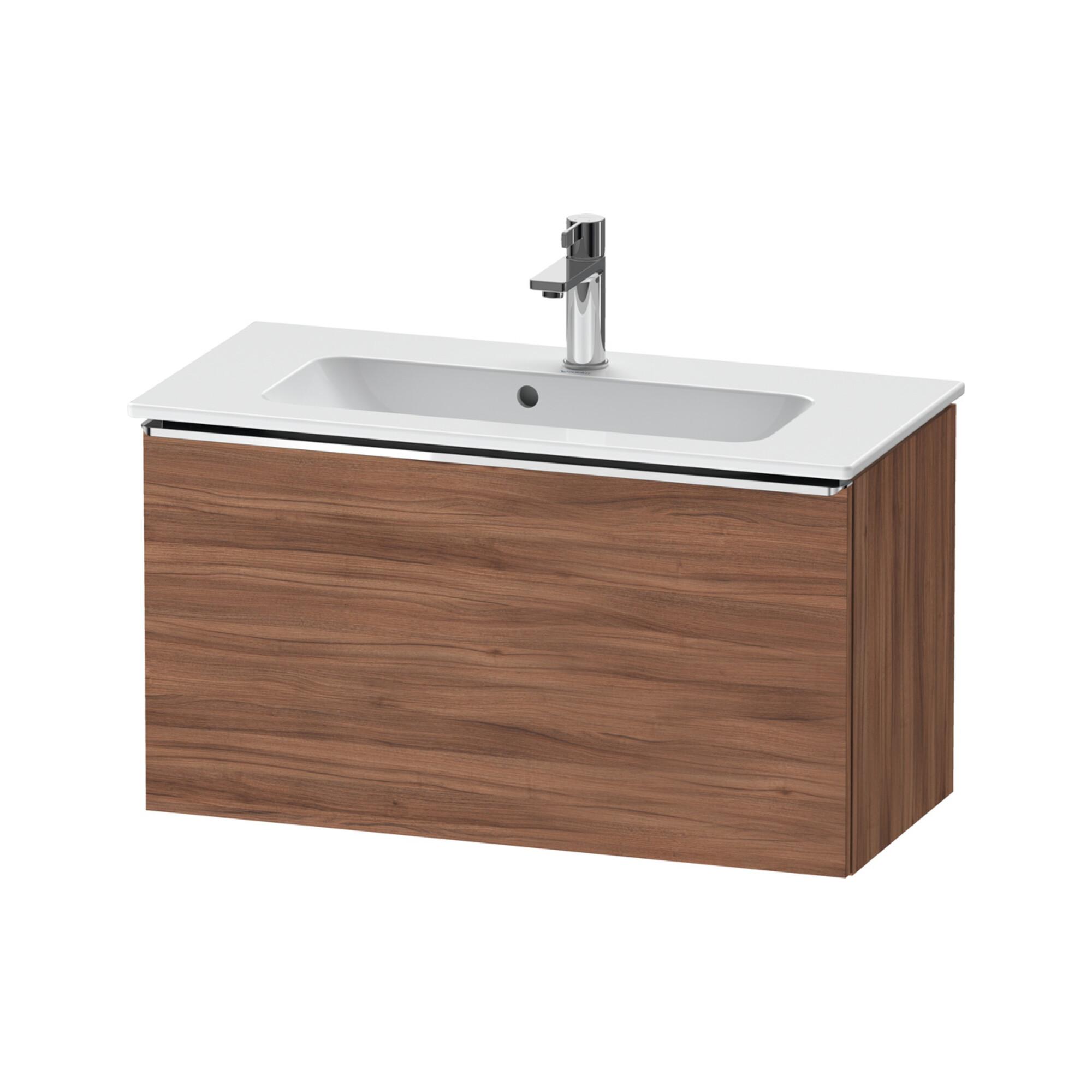 Duravit Waschtischunterschrank D-Neo Compact 81X37,2, Chr/Nussb Nat, 1 Ausz., WandhäNgend (DE4269010790000)