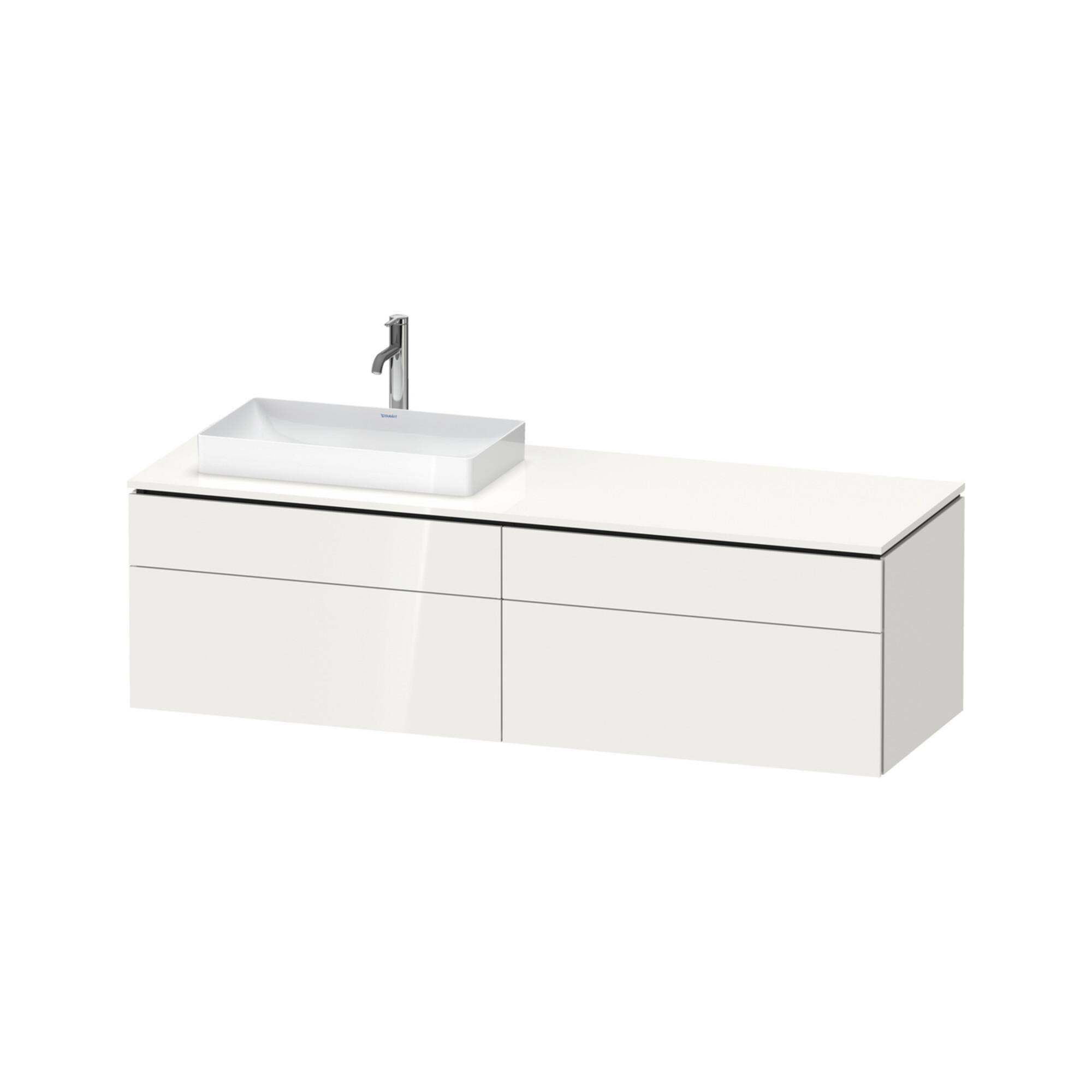 Duravit Waschtischunterschrank L-Cube 162X55X48,2Cm, 2 Sbk, Wd, As Li, We. Hgl (LC4871L22220000)