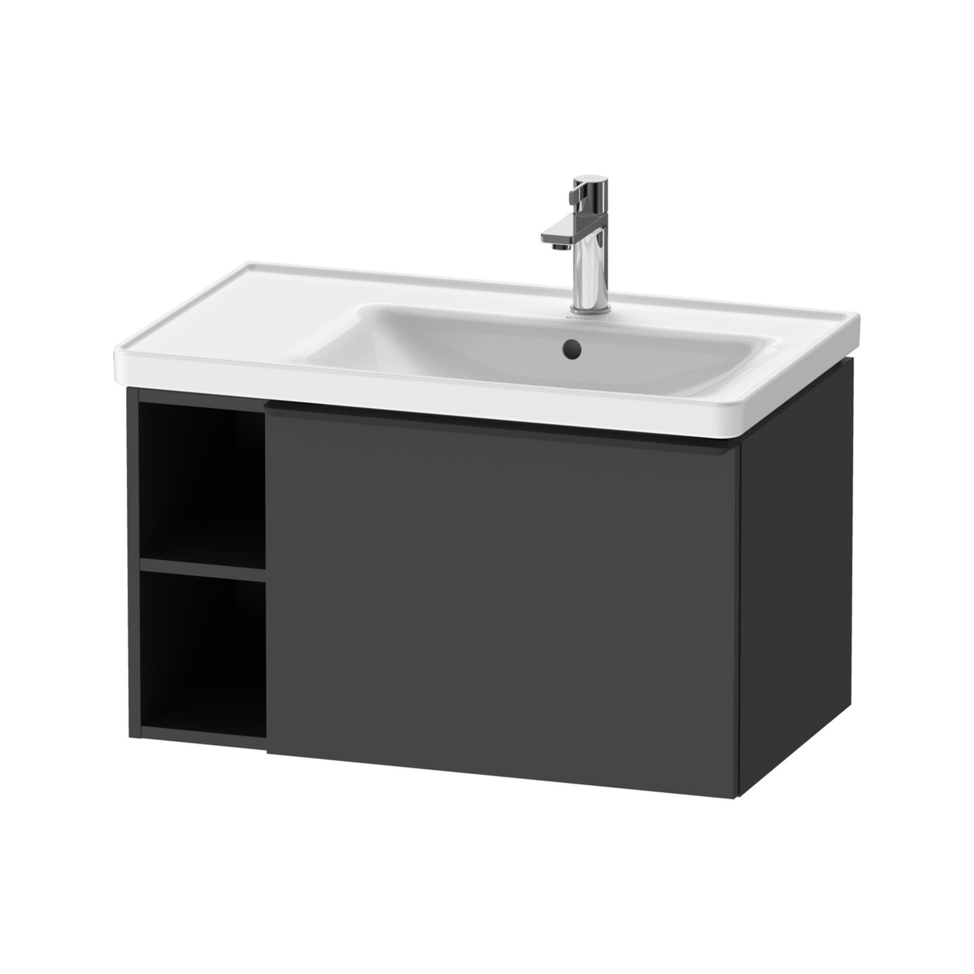 Duravit Waschtischunterschrank D-Neo 78,4X45,2Cm, 1 A, B R, Sw/Grap Ma (DE42570BD490000)