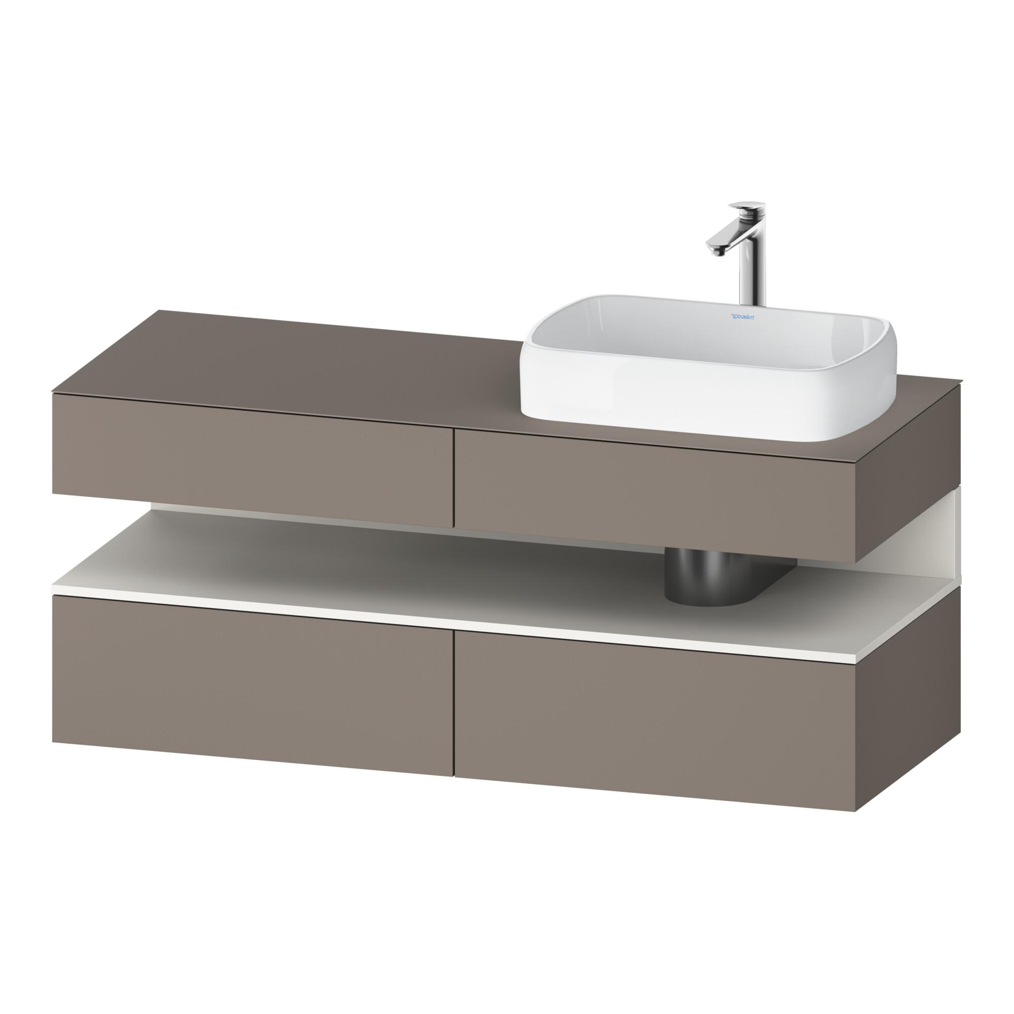 Duravit Waschtischunterschrank Qatego 140X55X60Cm, W M/Ba M, Pl, B R, Nischenb (QA4766084430010)