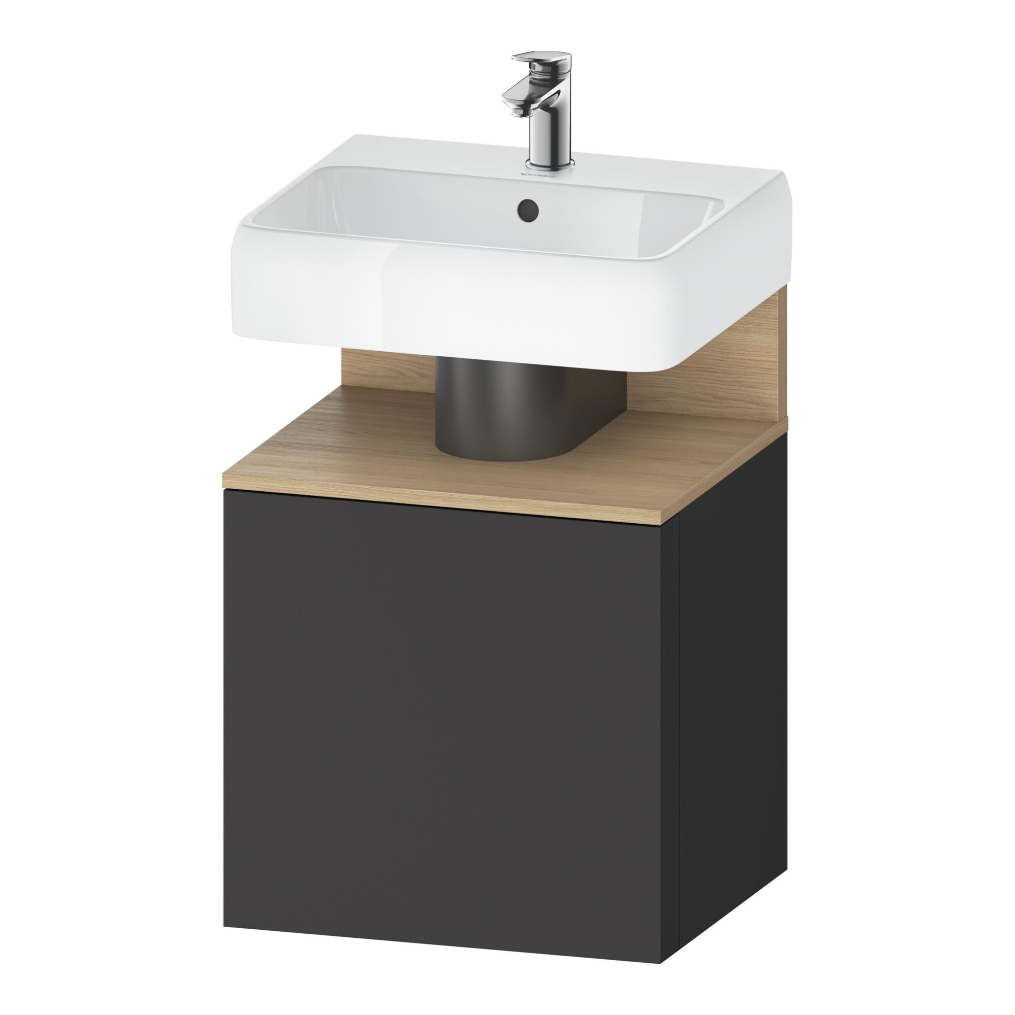 Duravit Waschtischunterschrank Qatego 49X42X64,5Cm, 1 T, T. Re, Ei Nat/Grap Ma (QA4077R30490000)