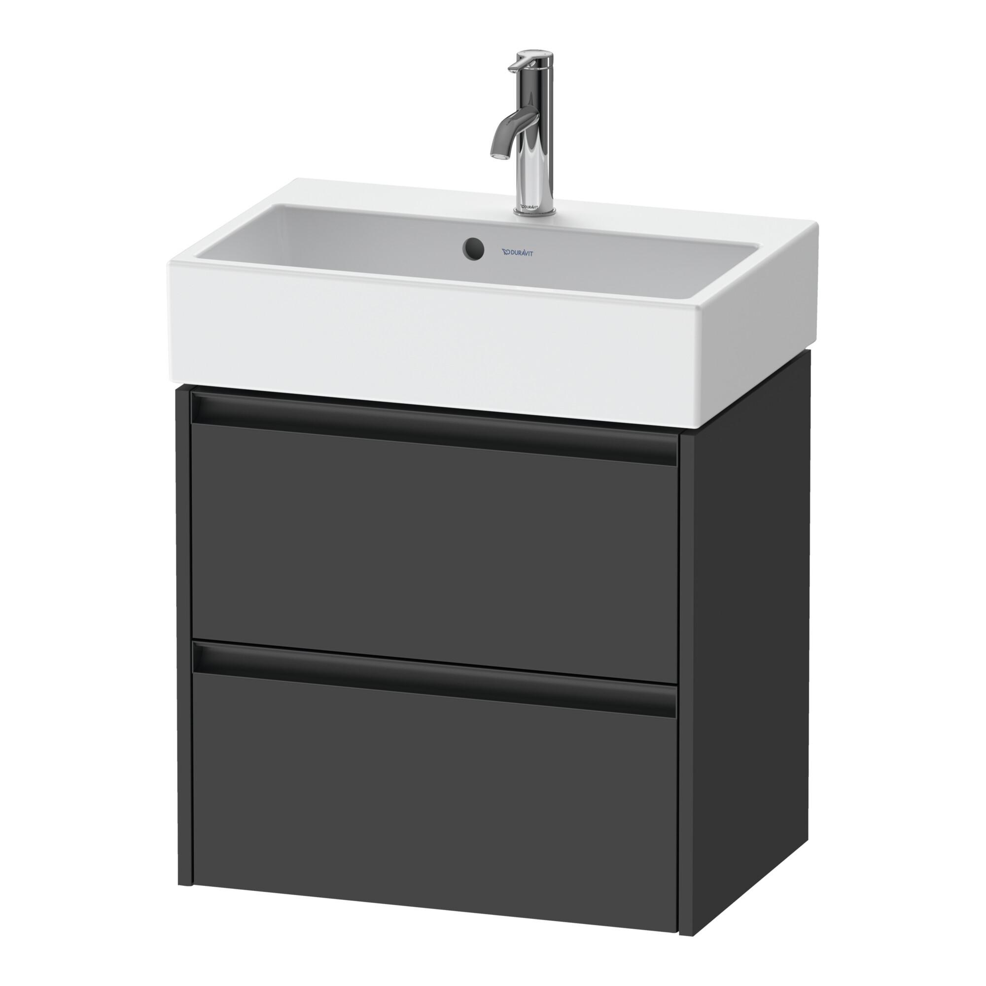 Duravit Waschtischunterschrank Ketho.2 Compact 58,4X39X54,9Cm, 2 Sbk, WandhäNgend, Graph Ma (K25273049490000)