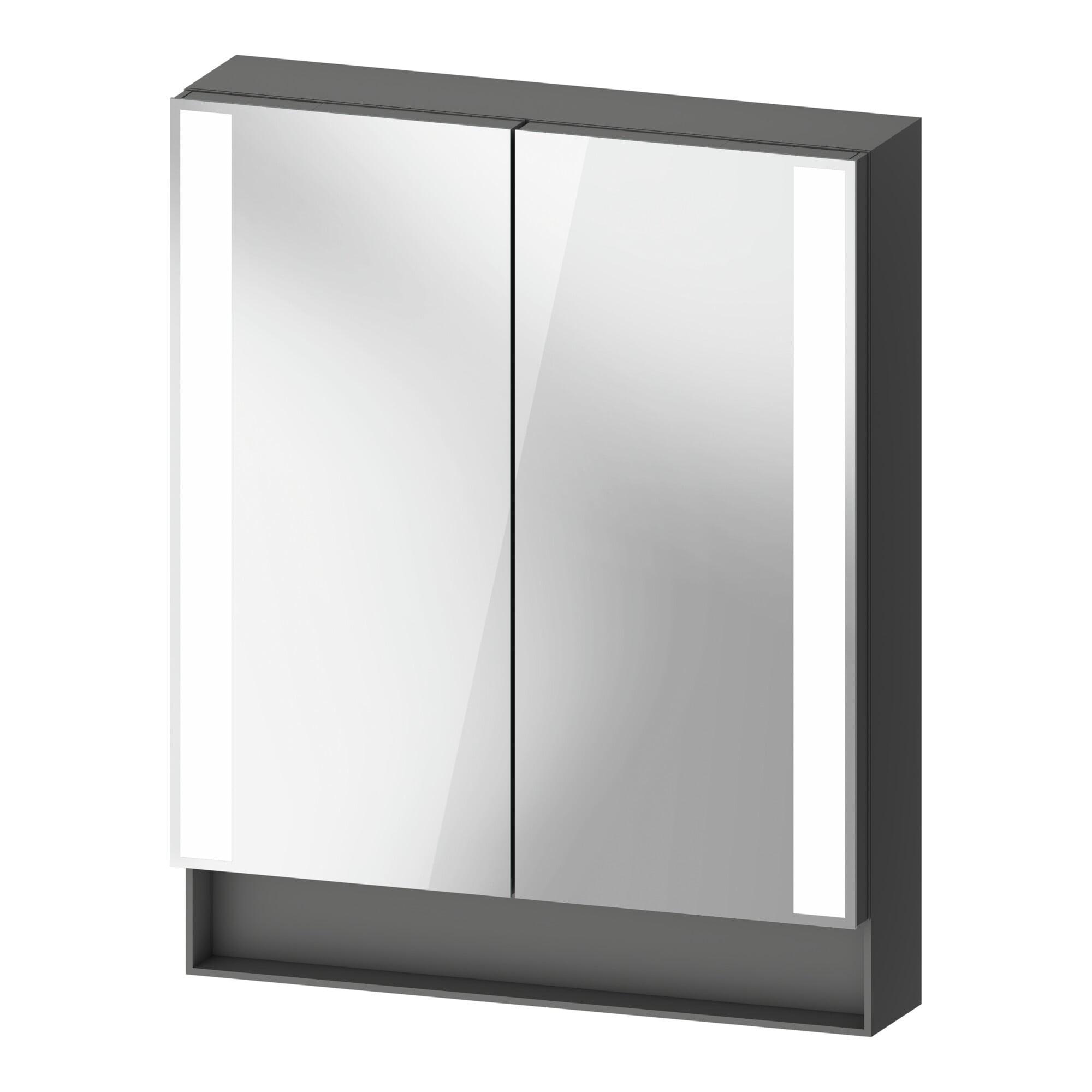 Duravit Uni-Spiegelschrank Typ J Qatego 60X75X15,5Cm, Graph Ma, 2 TüR., WandhäNgend (QA7150049492010)