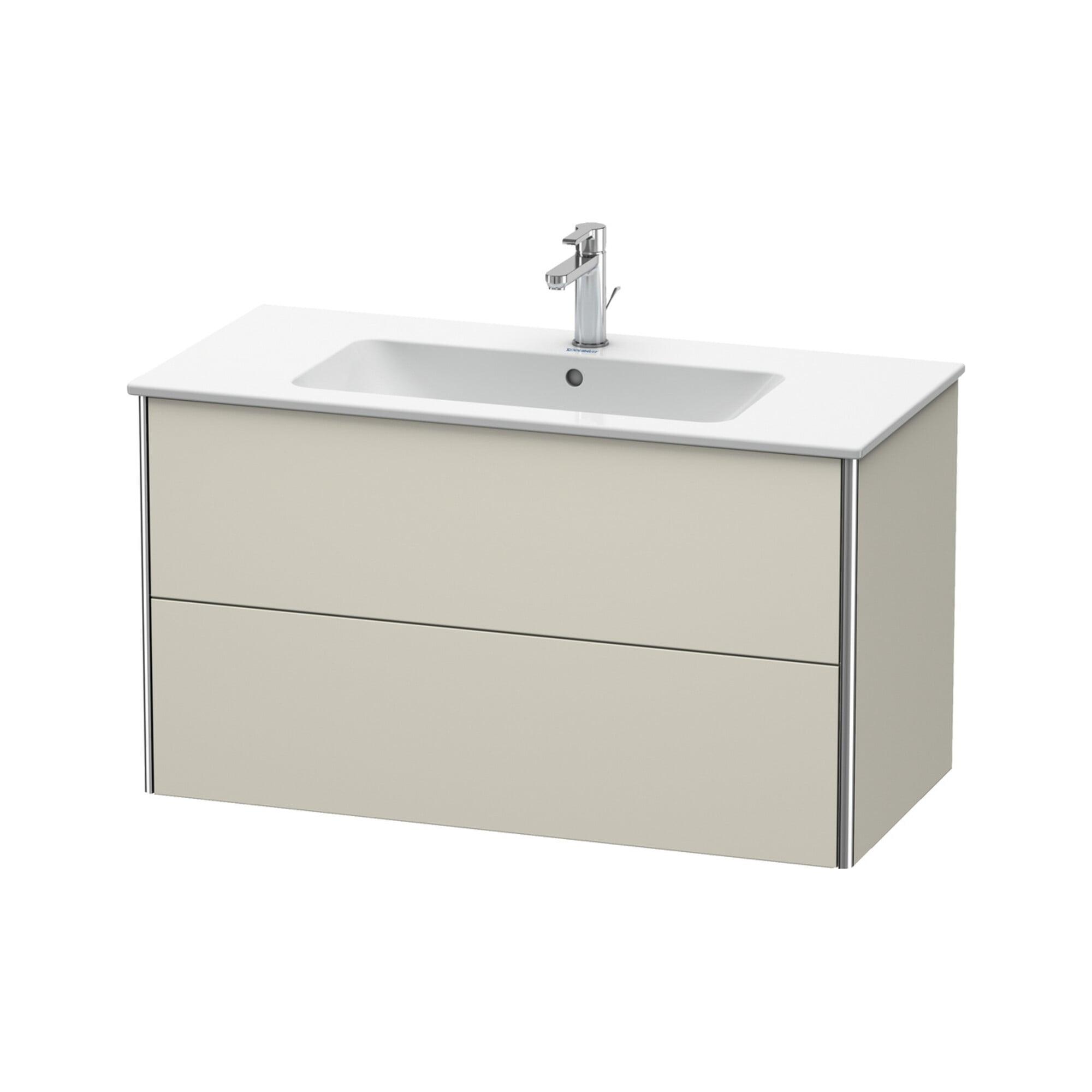 Duravit Waschtischunterschrank Xsquare 101X47,8Cm, Tau Matt, 2 Schubk., WandhäNgend (XS417308383)